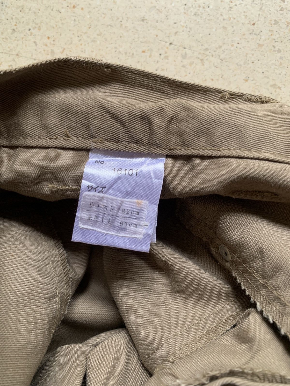 Japanese Brand Nylaus 3 quarter double waist rolled up pants with 2 belts Size US 31 - 9 Thumbnail