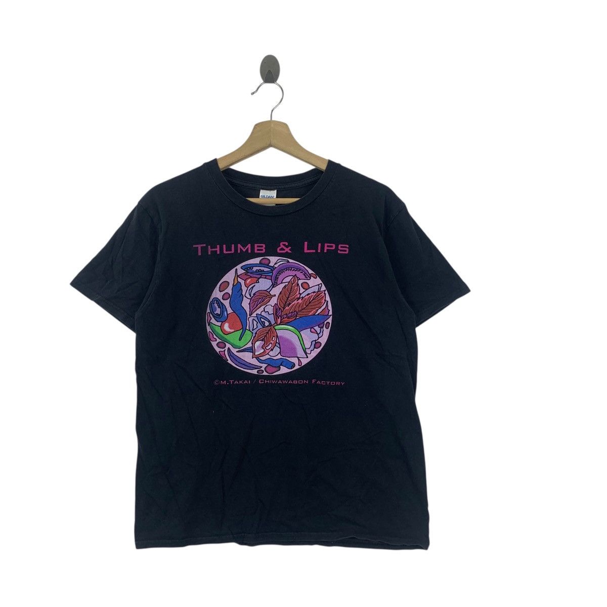 Band Tees CHIWAWABON THUMB & LIPS Cafe Music Band Tee Shirt Top Size M / US 6-8 / IT 42-44 - 4 Thumbnail