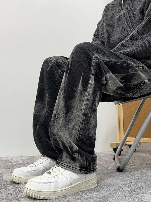 Japanese Brand × Jean Retro loose tie dye micro flared jeans Size US 32 / EU 48 - 5 Thumbnail