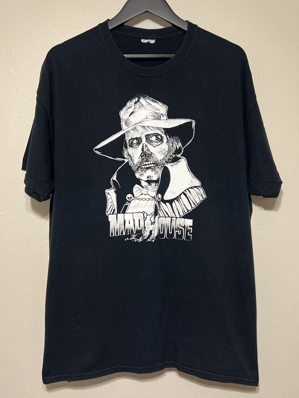 image of Movie x Vintage Madhouse Vincent Price T Shirt Size XL Black Horror, Men's