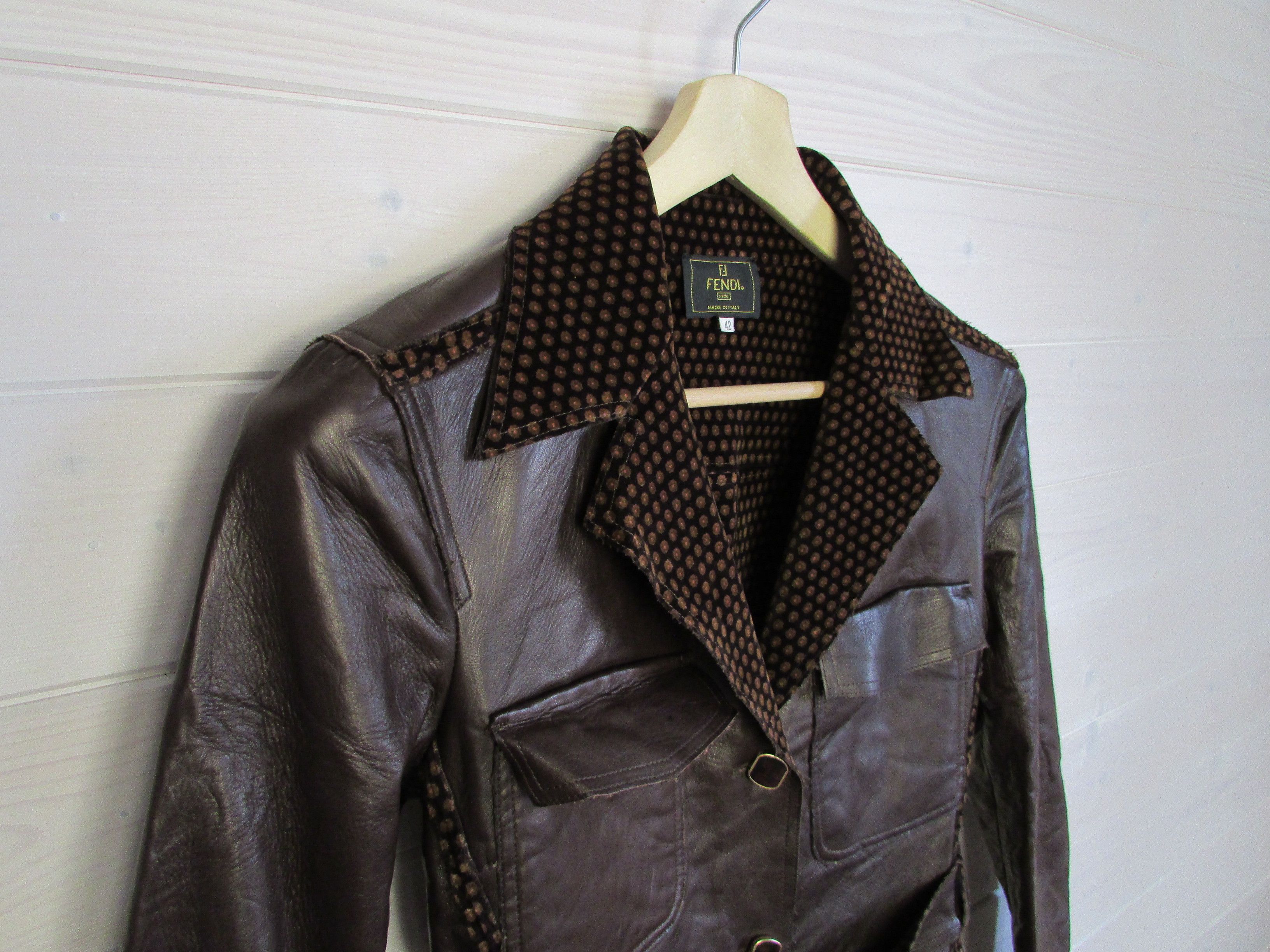 Fendi Fendi Women's Vintage Leather Coat Size XS / US 0-2 / IT 36-38 - 2 Thumbnail
