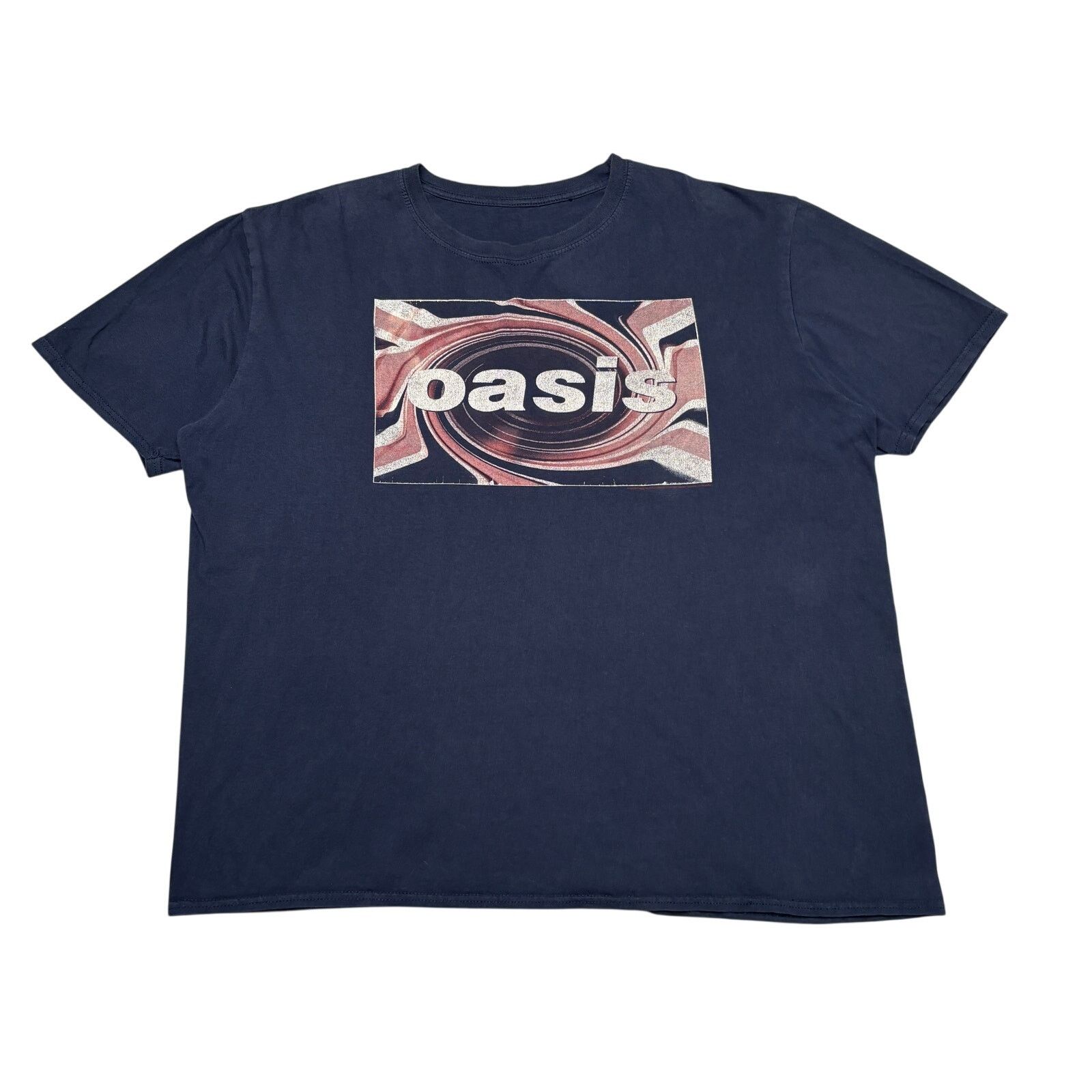 Other Oasis Union Jack Swirl Logo Shirt Men's 25x27 Noel Gallagher Size US XL / EU 56 / 4 - 1 Thumbnail