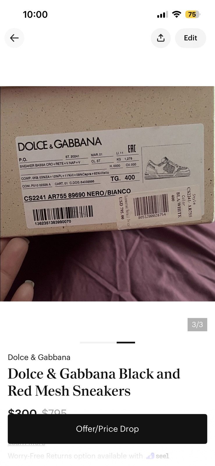 Dolce & Gabbana Dolce and Gabbana Size US 10 / IT 40 - 5 Thumbnail