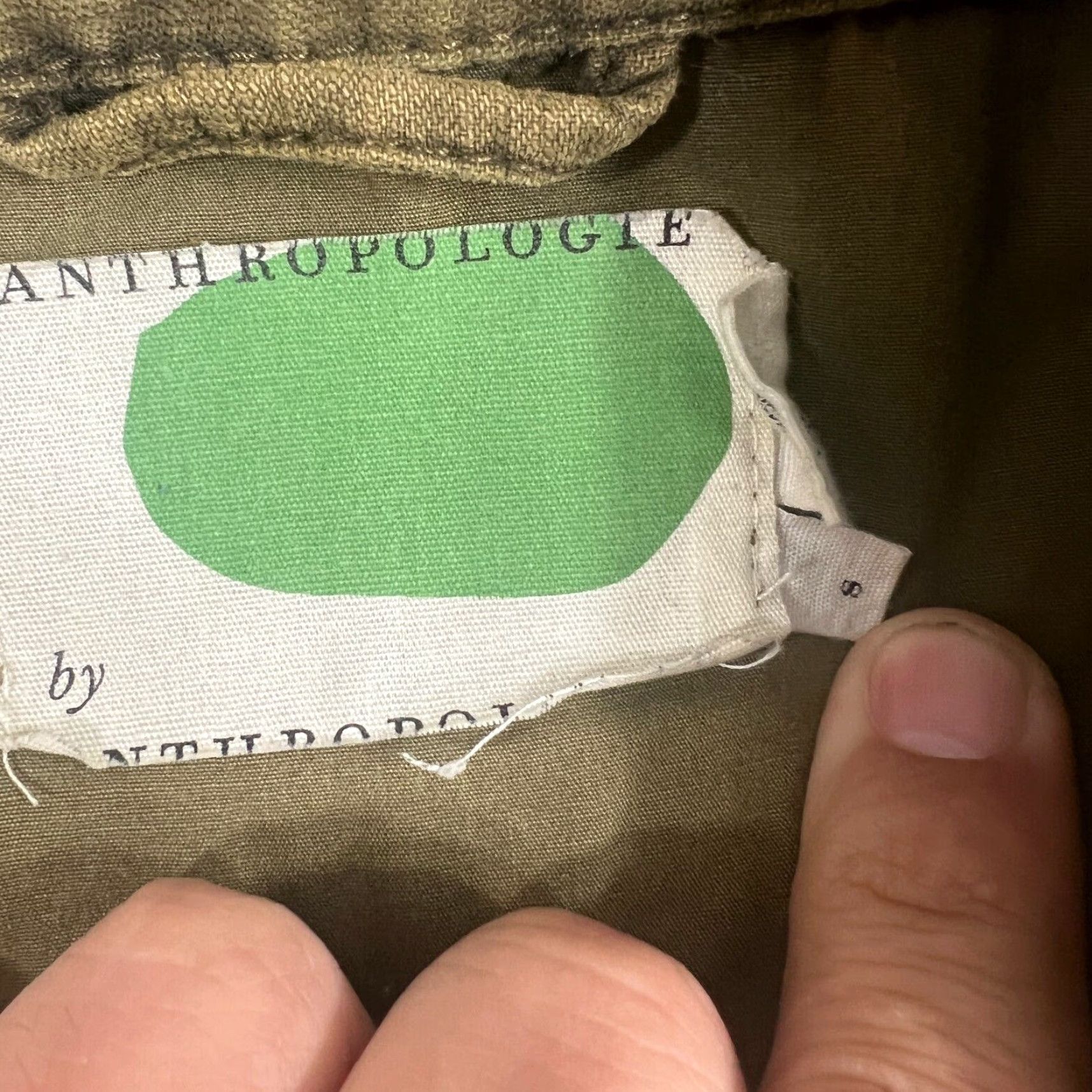 Anthropologie VINTAGE Anthropologie Military Jacket Women S Army Green Casual Pockets Size S / US 4 / IT 40 - 4 Thumbnail
