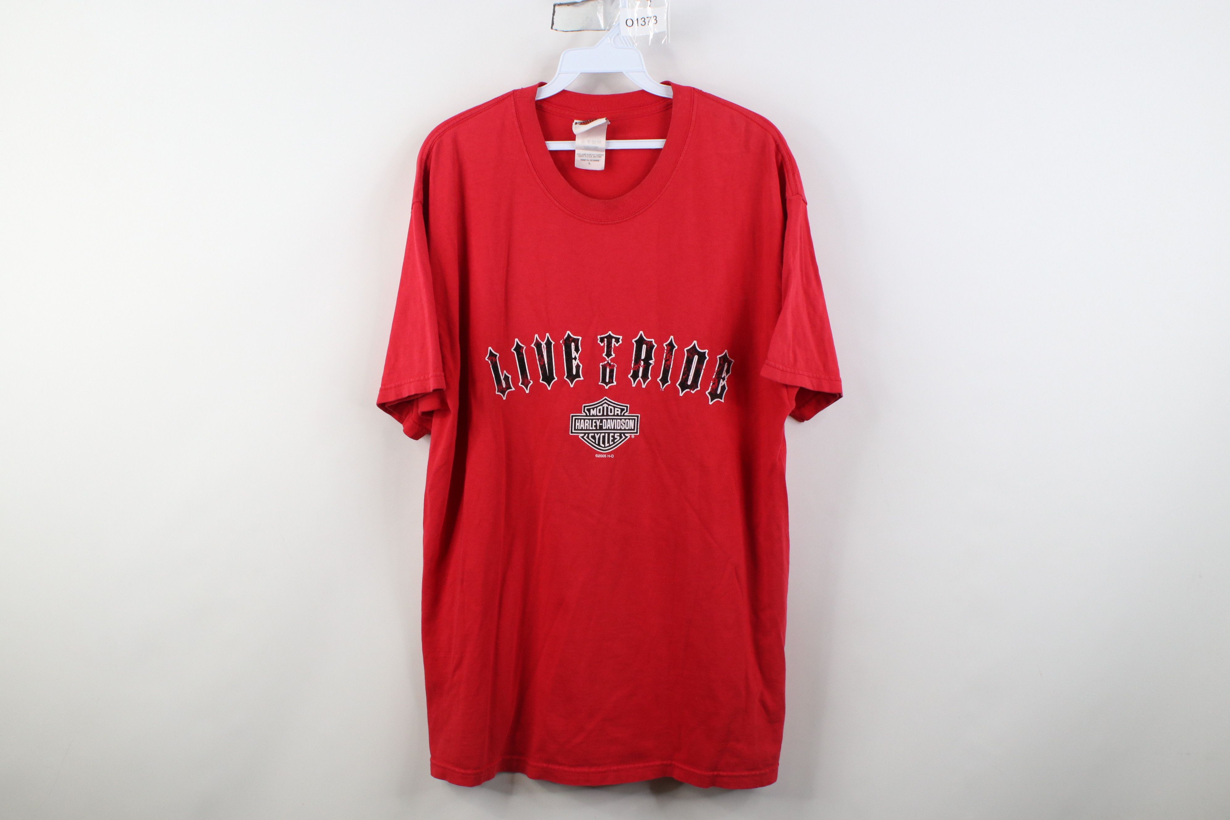 Harley Davidson Vintage Y2K 2005 Harley Davidson Alligator T-Shirt Red USA Size US L / EU 52-54 / 3 - 1 Thumbnail