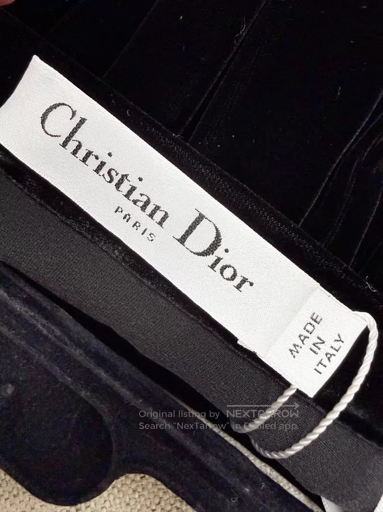 Dior Dior Velvet draped half-length skirt Size 24" / US 00 / IT 34 - 5 Thumbnail