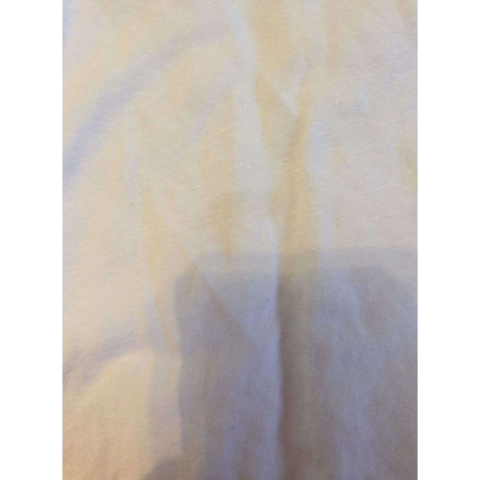 Vintage Maggie Barnes For Catherines White Pleated Trim Linen Button Down Top Boho 1X Size XL / US 12-14 / IT 48-50 - 7 Thumbnail