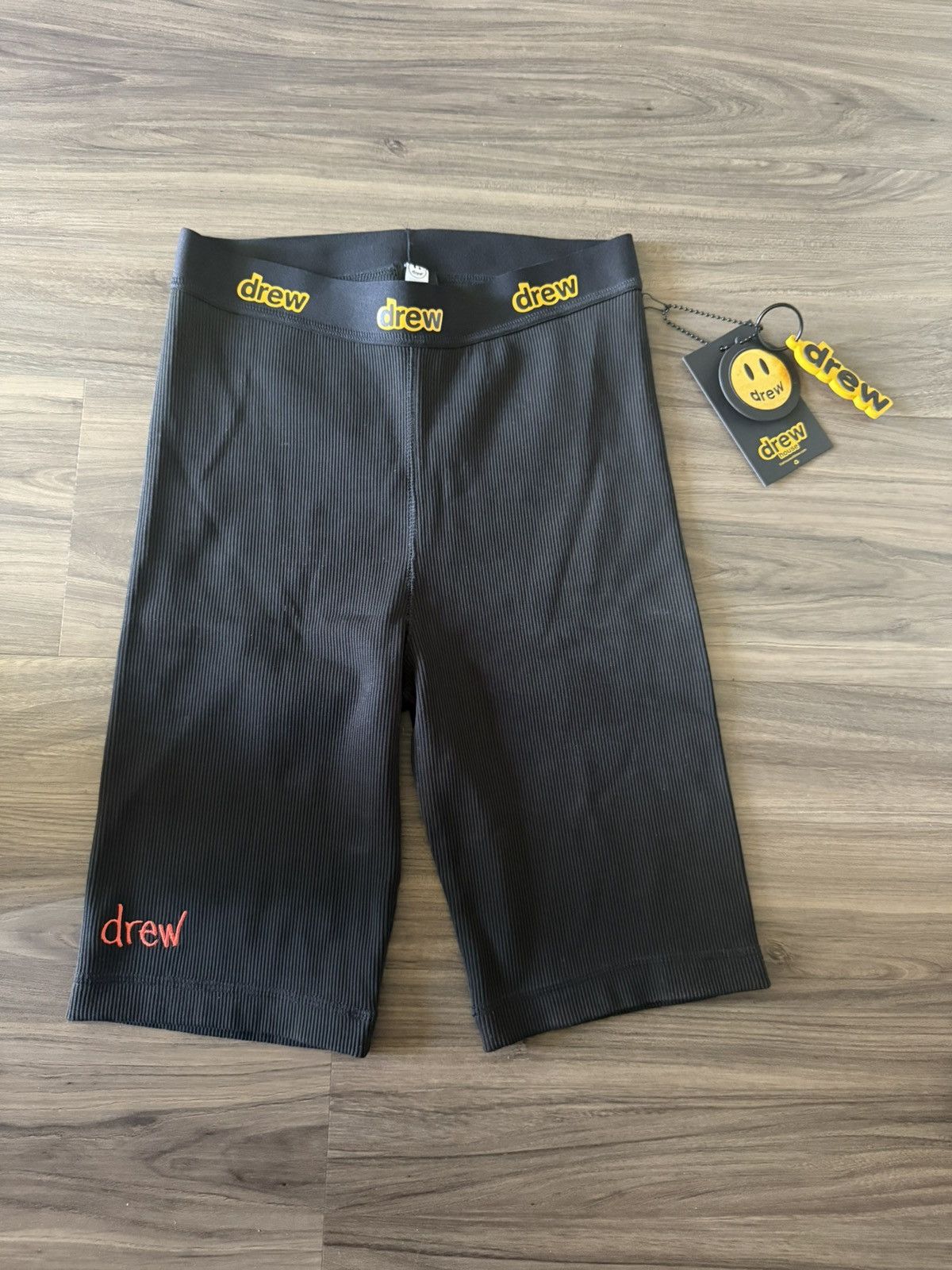 Drew House Drew House Ribbed Biker Shorts Black Size S Logo Waistband Size 30" / US 8 / IT 44 - 1 Thumbnail