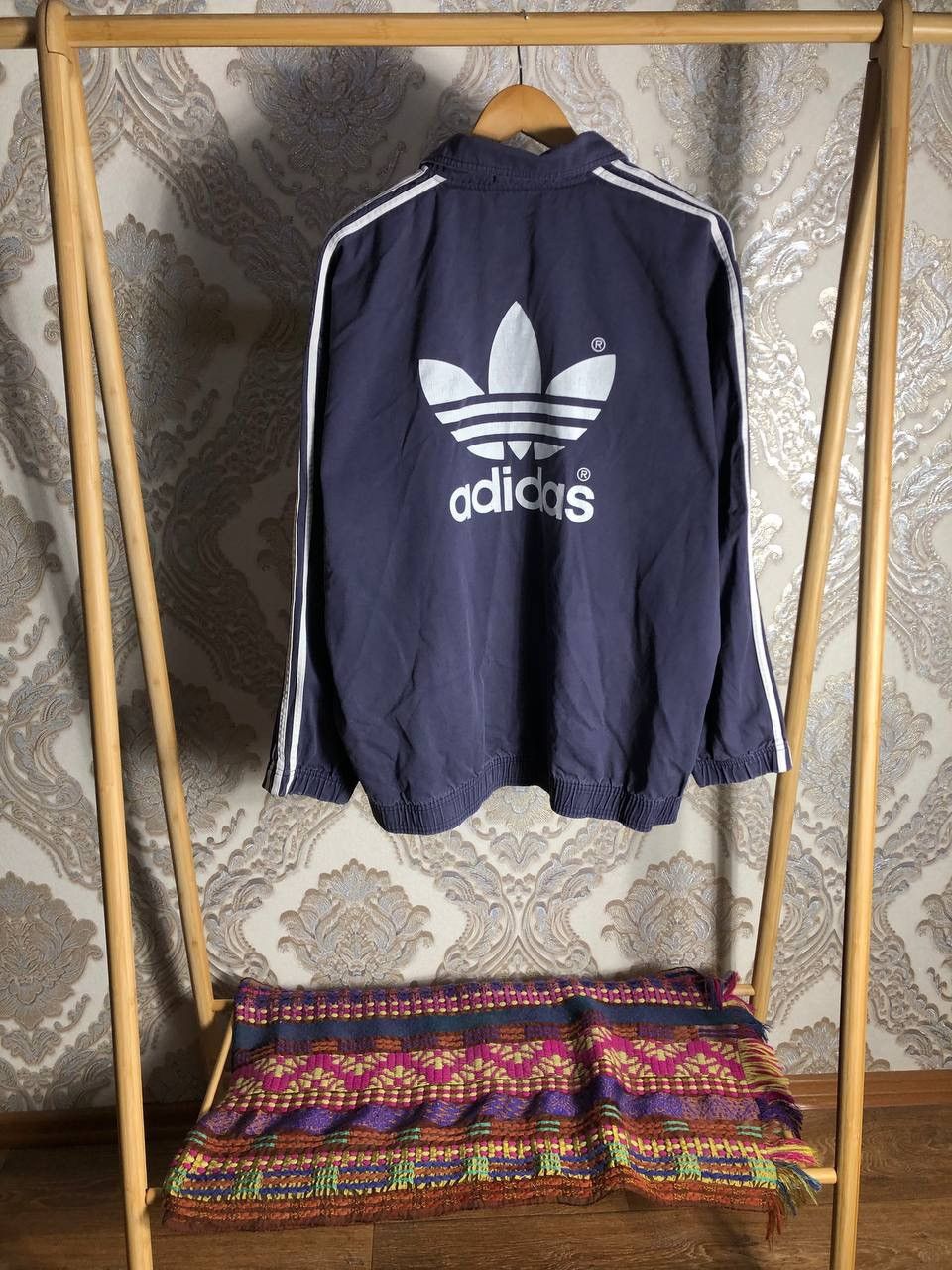 Adidas × Vintage VERY RARE ADIDAS DOUBLE PRINTED BIG LOGO SWEATSHIRT RETRO Size US L / EU 52-54 / 3 - 8 Thumbnail