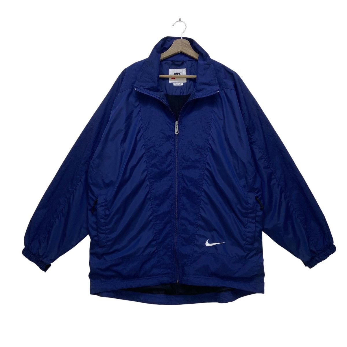Nike Vintage 90s Nike Swoosh Loose Oversize Sweater Jacket Size US XL / EU 56 / 4 - 1 Thumbnail