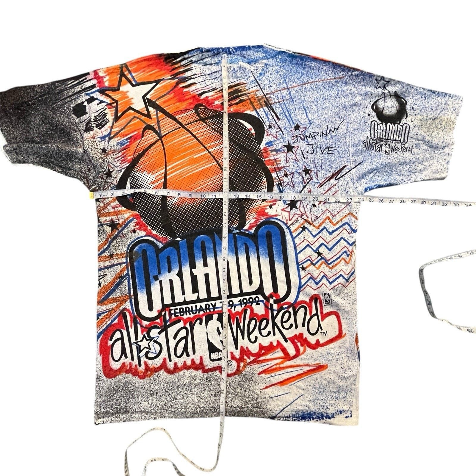 Other Magic Johnson NBA All Star Event Series Art T Shirt XL 90s Size US XL / EU 56 / 4 - 14 Thumbnail