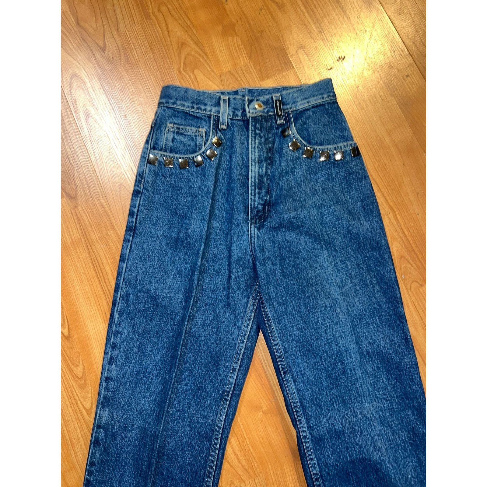 Vintage Vintage Womens Rockies Jeans Denim Stud Western Bottoms 26/3 Size 26" / US 2 / IT 38 - 3 Thumbnail