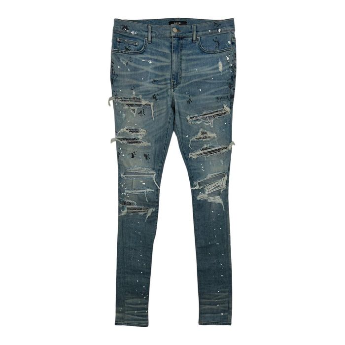 Amiri crystal painter store jeans