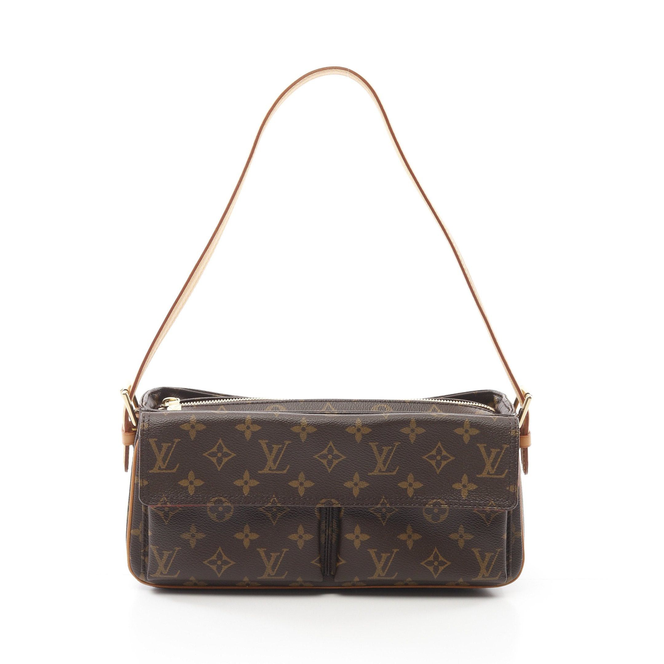 Louis Vuitton Louis Vuitton Vivacite Mm Monogram Shoulder Bag Leather Brown Size ONE SIZE - 1 Thumbnail