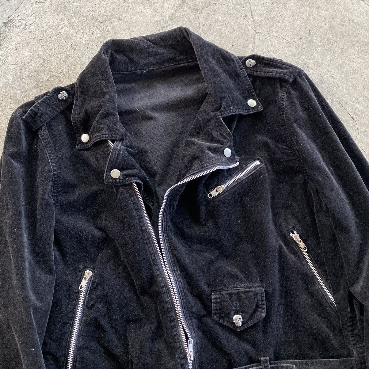 Japanese Brand Japanese Brand Black Velvet Moto Jacket Size US L / EU 52-54 / 3 - 4 Thumbnail