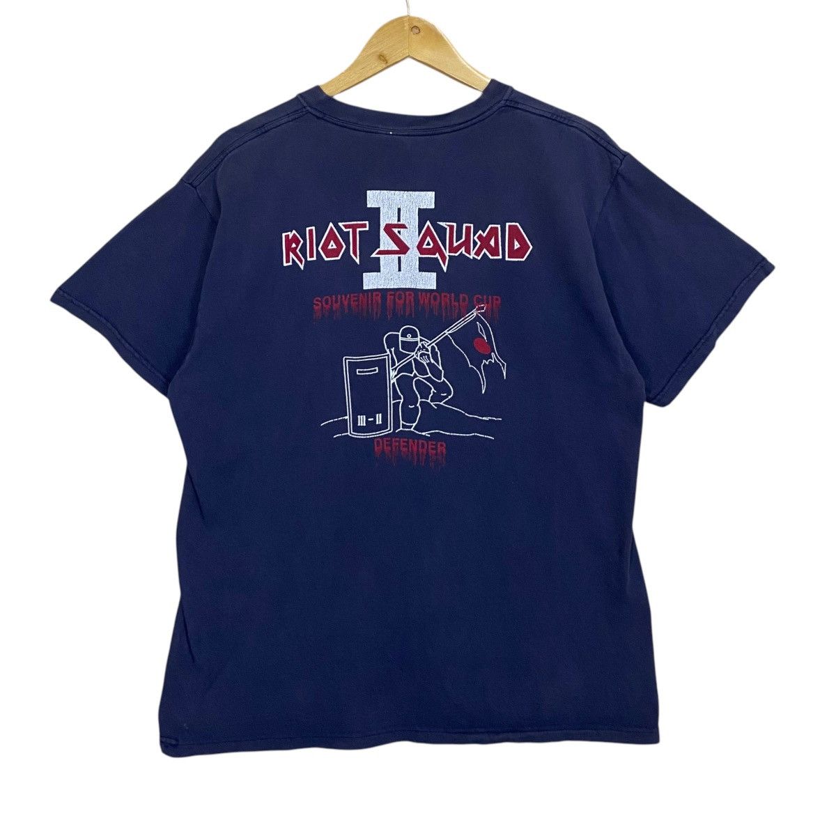 Japanese Brand Vintage 90s Riot Squad Big Logo Shortsleeve Tee Size US M / EU 48-50 / 2 - 1 Thumbnail