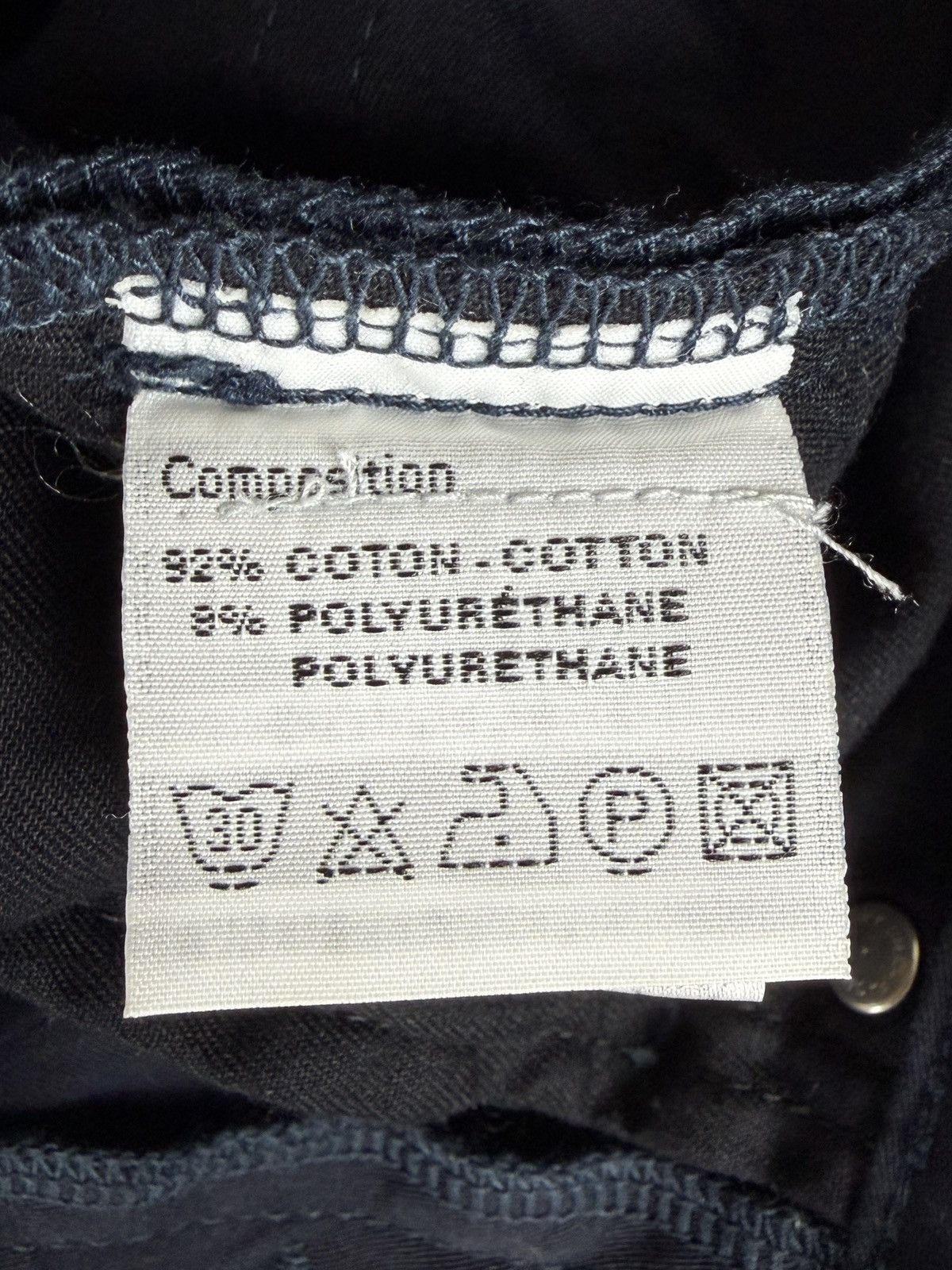Dior SS08 Dior Homme Dark Navy Stretch Cotton Jeans Size US 26 / EU 42 - 8 Thumbnail