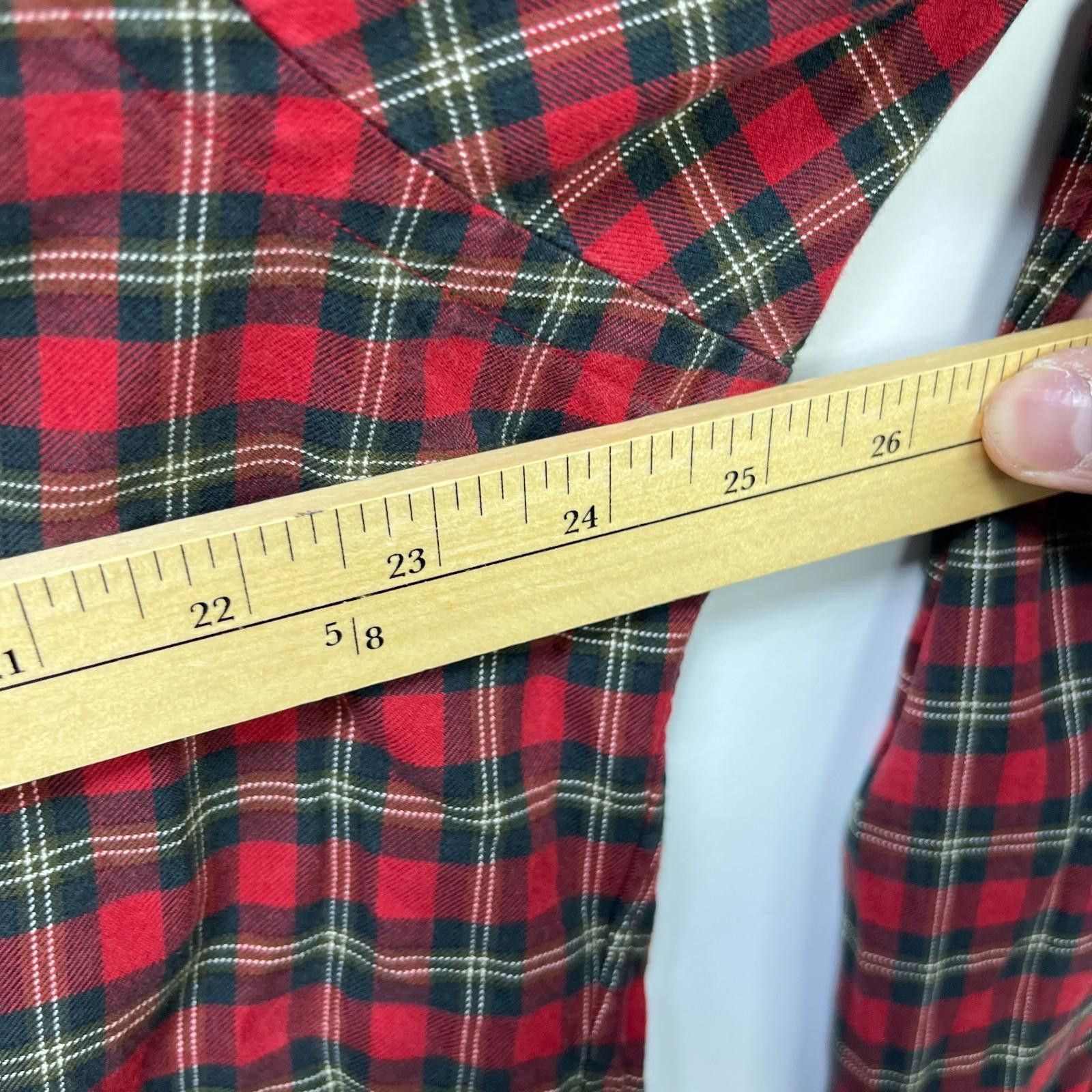 Polo Ralph Lauren Vintage Polo Ralph Lauren Pony Plaid Red Button-Up Shirt XL Size US XL / EU 56 / 4 - 6 Thumbnail