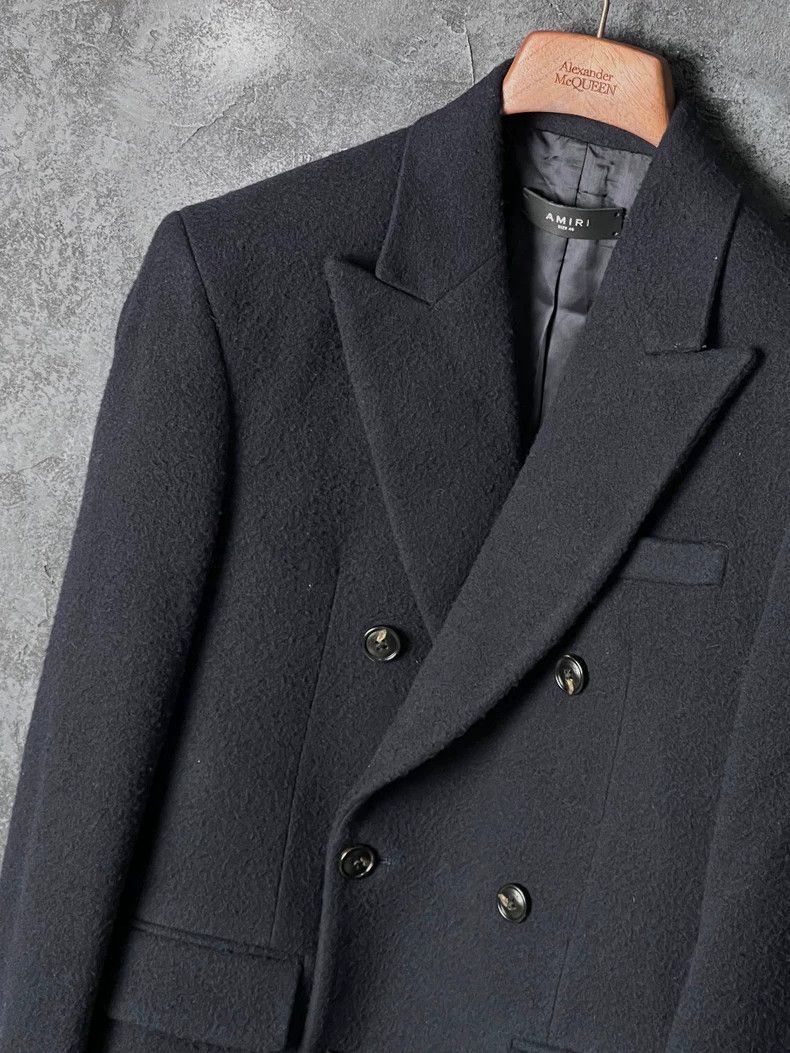 Amiri Amiri Navy Blue Double-breasted Suit Jacket Size 48R - 4 Thumbnail