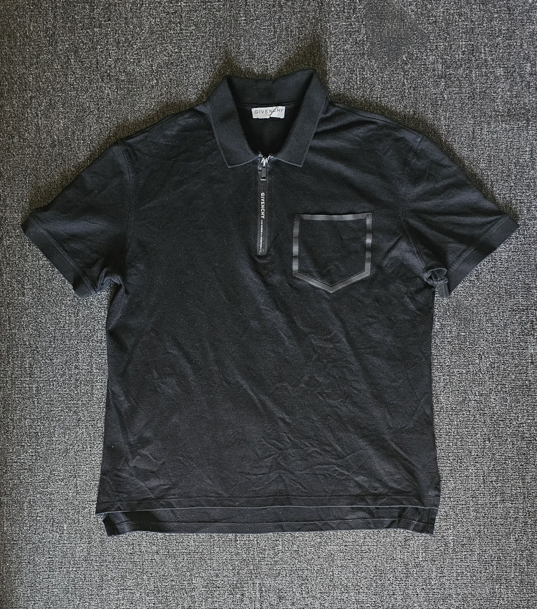 Givenchy Givenchy Stars SS15 Classic Black Polo Shirt | Grailed
