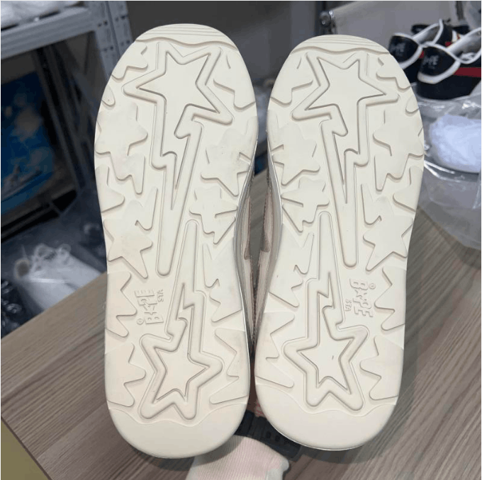 Bape ABATHINGAPE low-top sneaker men's grayish white Size US 8 / EU 41 - 5 Thumbnail