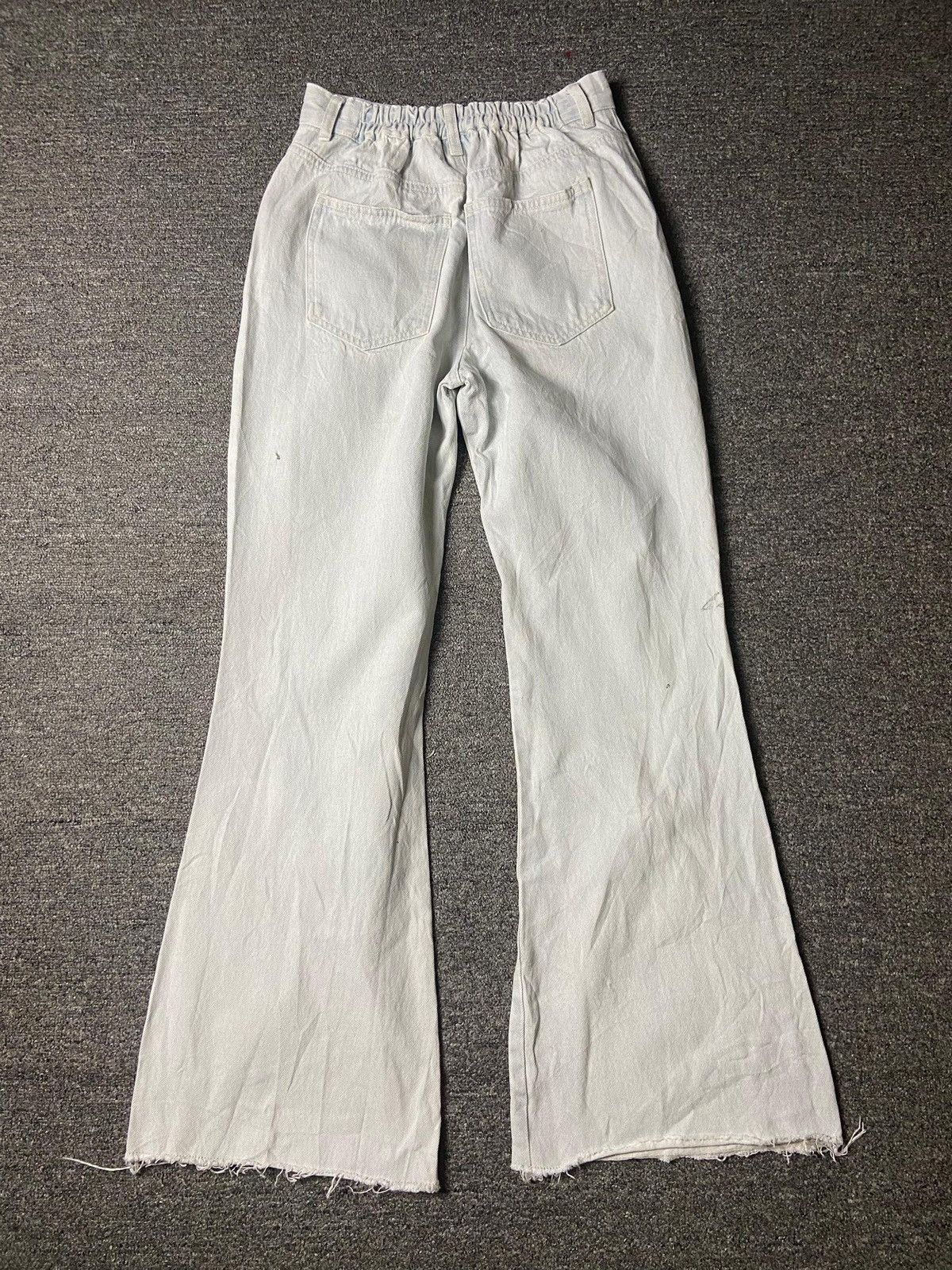 Japanese Brand SEEMI NICE CLAUP Ripped Bootcut Jeans (138) Size 24" / US 00 / IT 34 - 6 Thumbnail