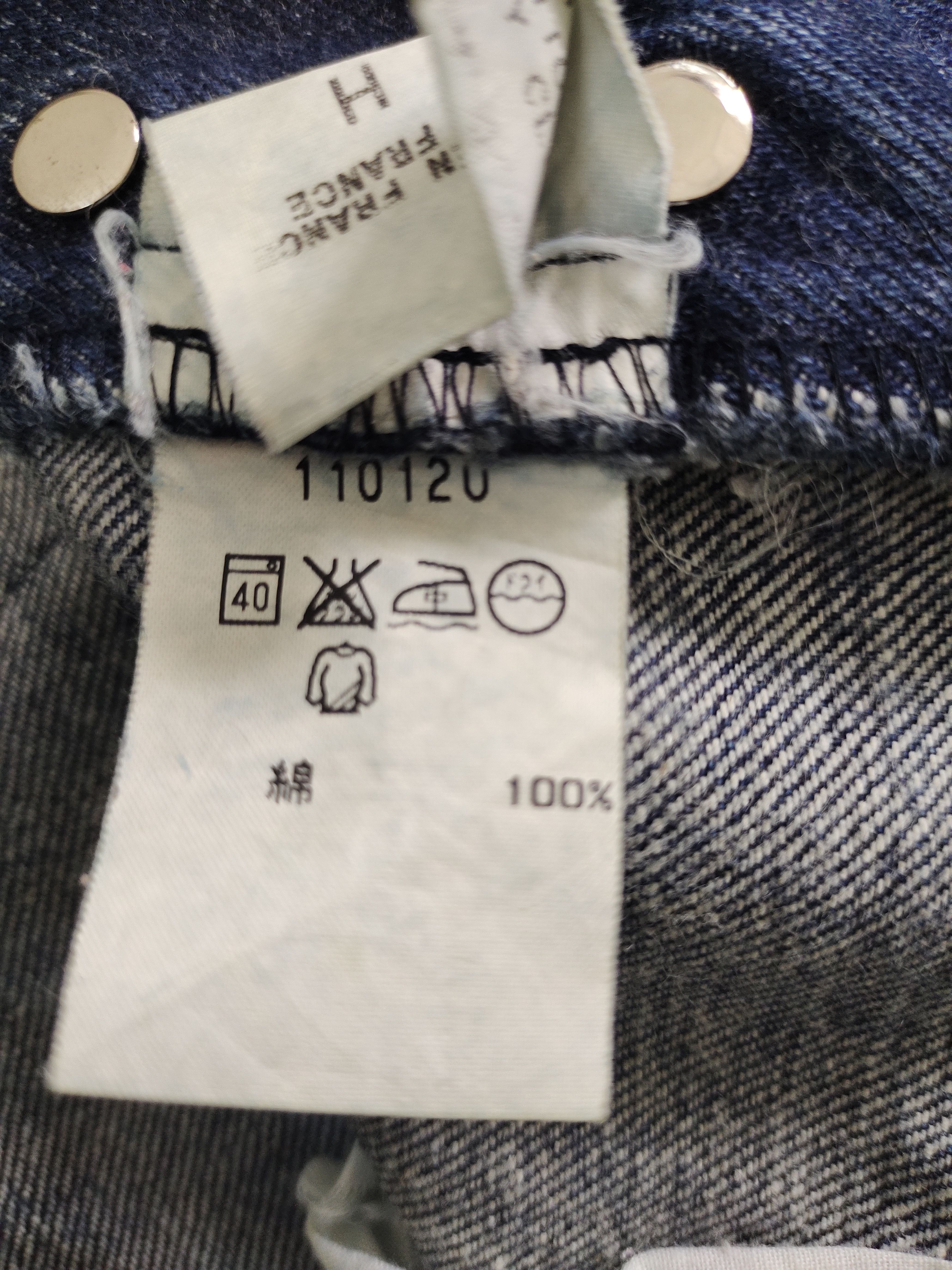 agnes b. Vintage 90s Agnes B. Homme Clawmark Faded Denim Jeans Size US 34 / EU 50 - 20 Thumbnail