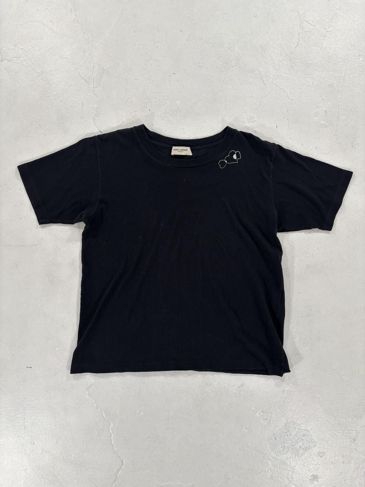 Saint Laurent Paris Saint Laurent Paris Heart Tee Size US XS / EU 42 / 0 - 1 Thumbnail