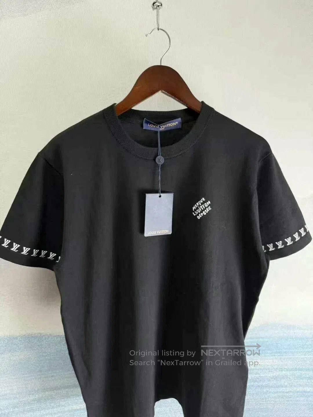 Louis Vuitton louis vuitton black short sleeve knit t. Size US M / EU 48-50 / 2 - 2 Thumbnail