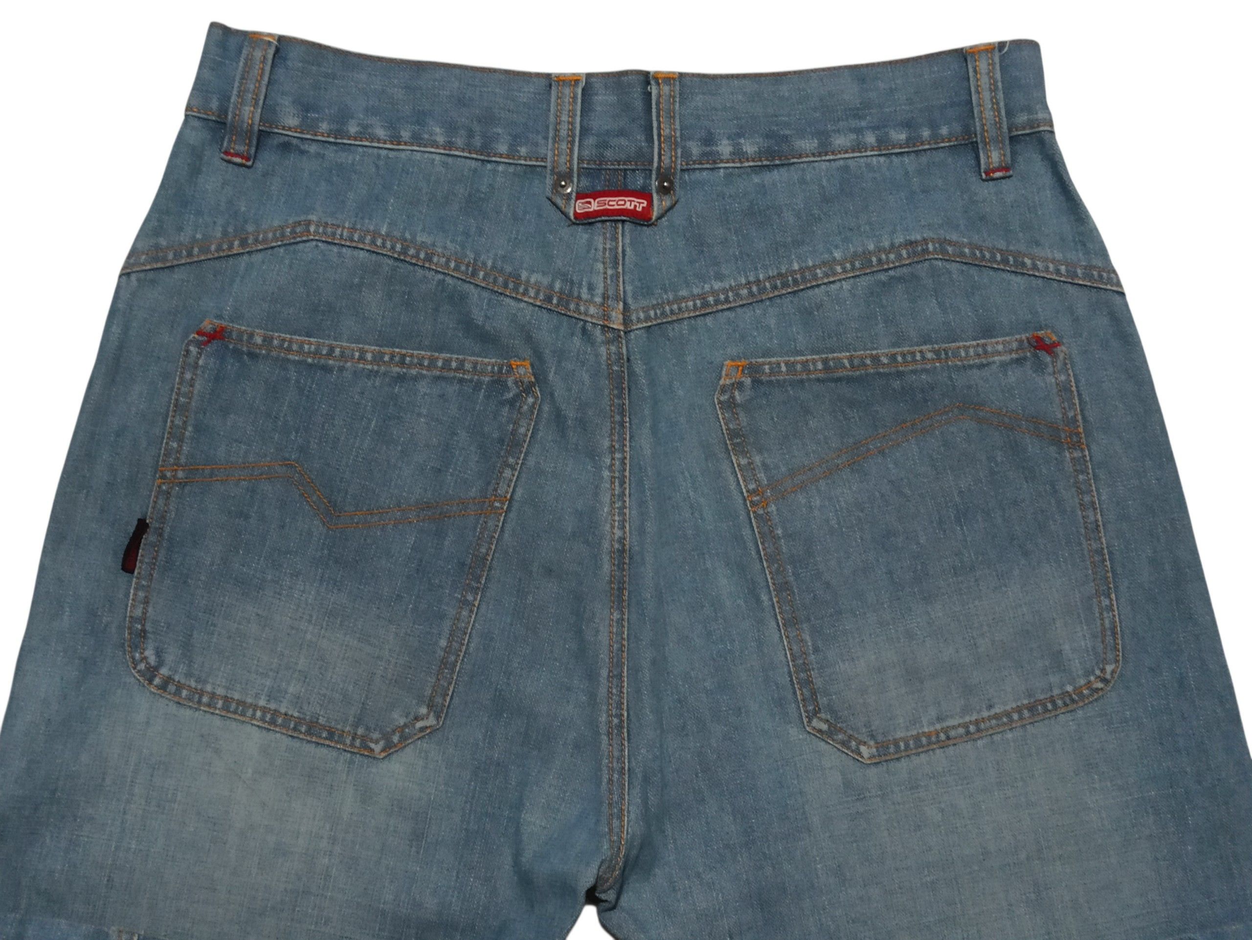 Other Scott 90s Vintage Baggy Light Wash Denim Jeans Y2K W34 Size US 34 / EU 50 - 8 Thumbnail