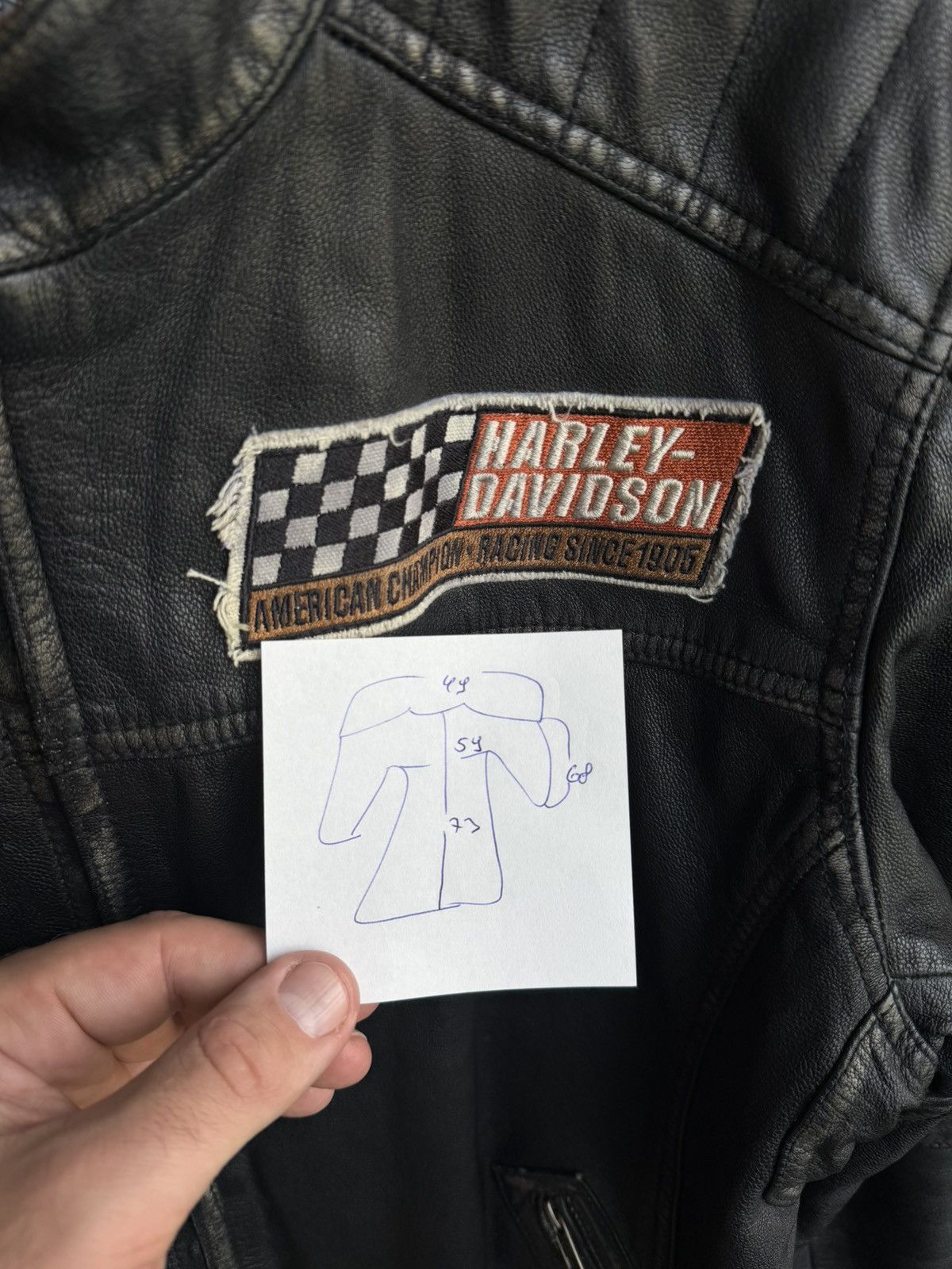 Harley Davidson HARLEY-DAVIDSON Leather Jacket men’s black Distressed size L Size US L / EU 52-54 / 3 - 10 Thumbnail