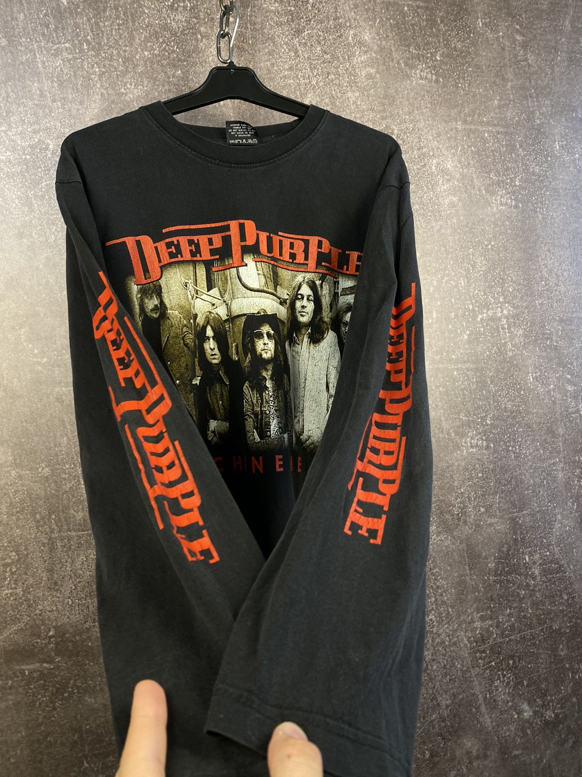 Band Tees × Vintage Vintage Deep Purple Machine Head Black T Shirt 90s Classic Size US L / EU 52-54 / 3 - 3 Thumbnail