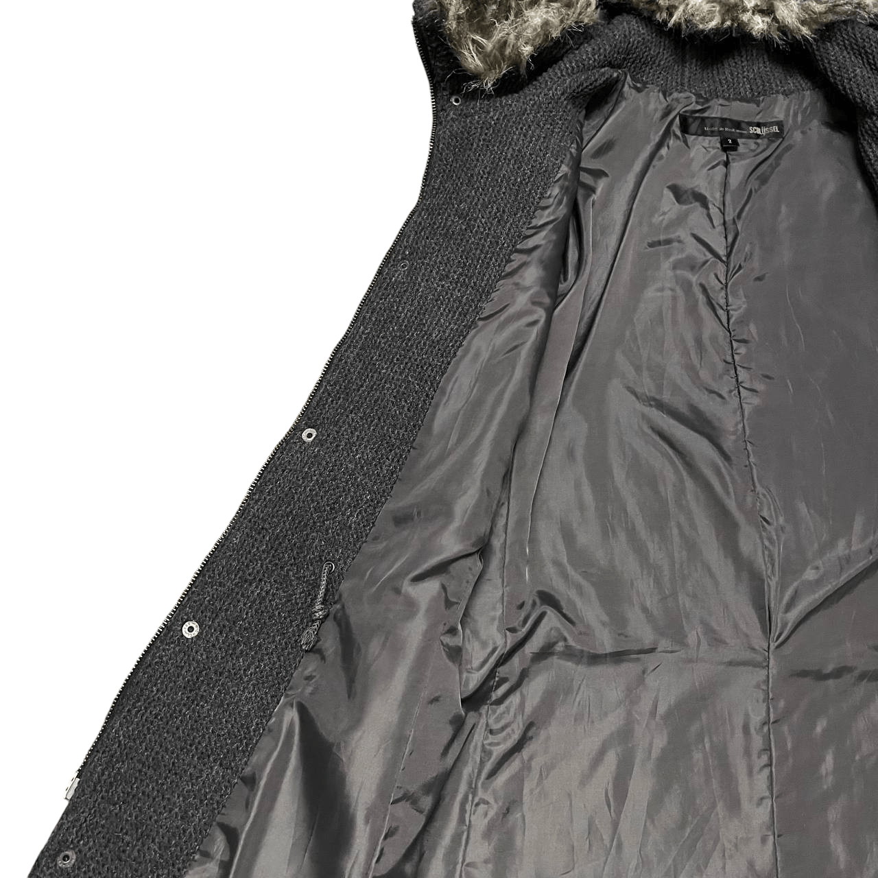 Schlussel Vintage Schlussel Fur Hooded Jacket Size US M / EU 48-50 / 2 - 8 Thumbnail
