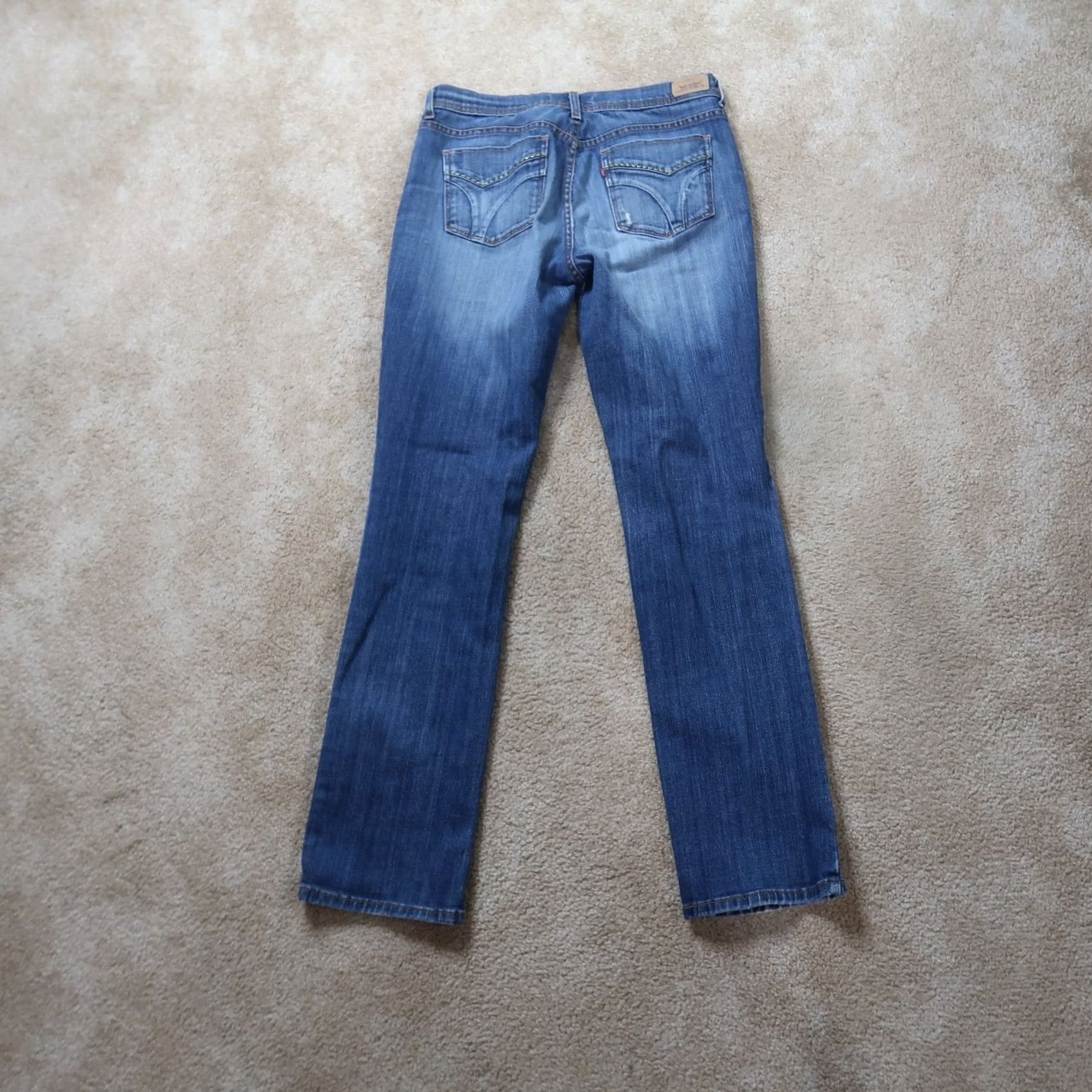 Levi's Levi's 505 Jeans Womens 8 Straight Leg Denim Blue 33in Inseam 30 Waist Stretch Pockets Regular Size Type Jeans Size 30" / US 8 / IT 44 - 6 Thumbnail