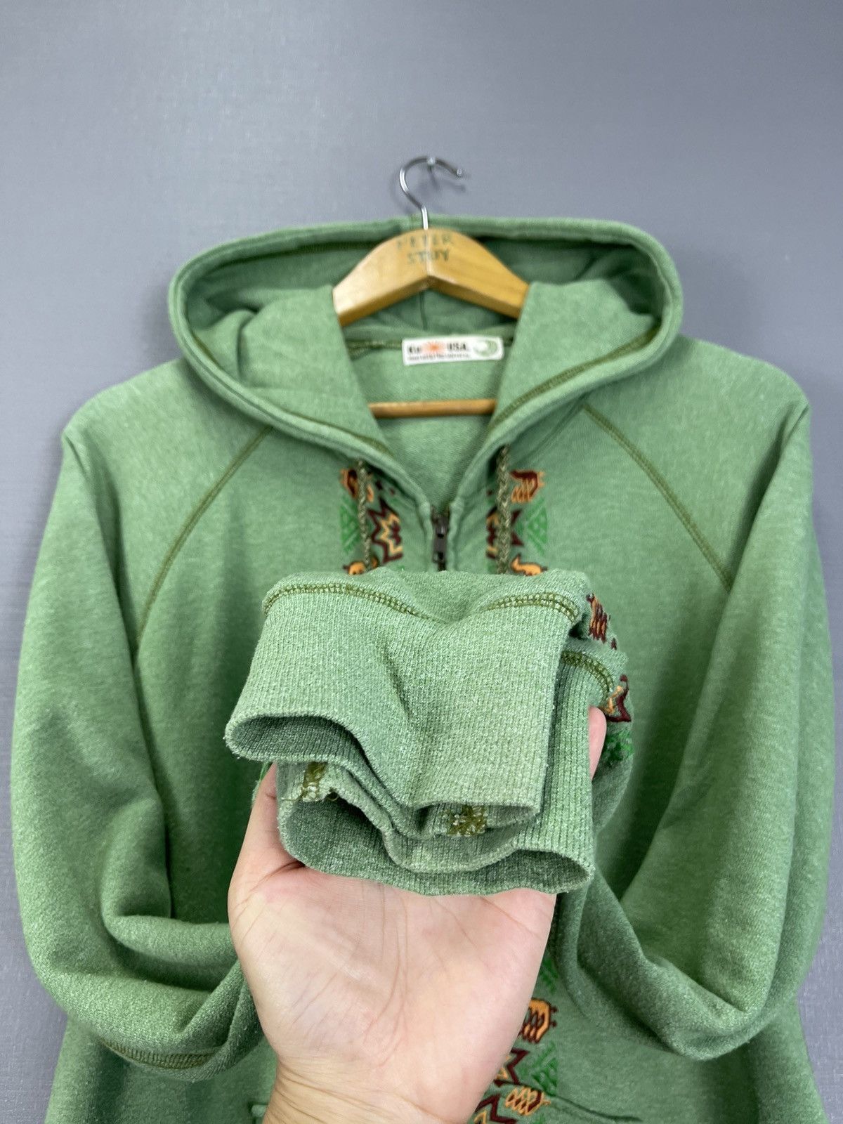 Japanese Brand Vintage Ku USA Hoodie Size US M / EU 48-50 / 2 - 8 Thumbnail