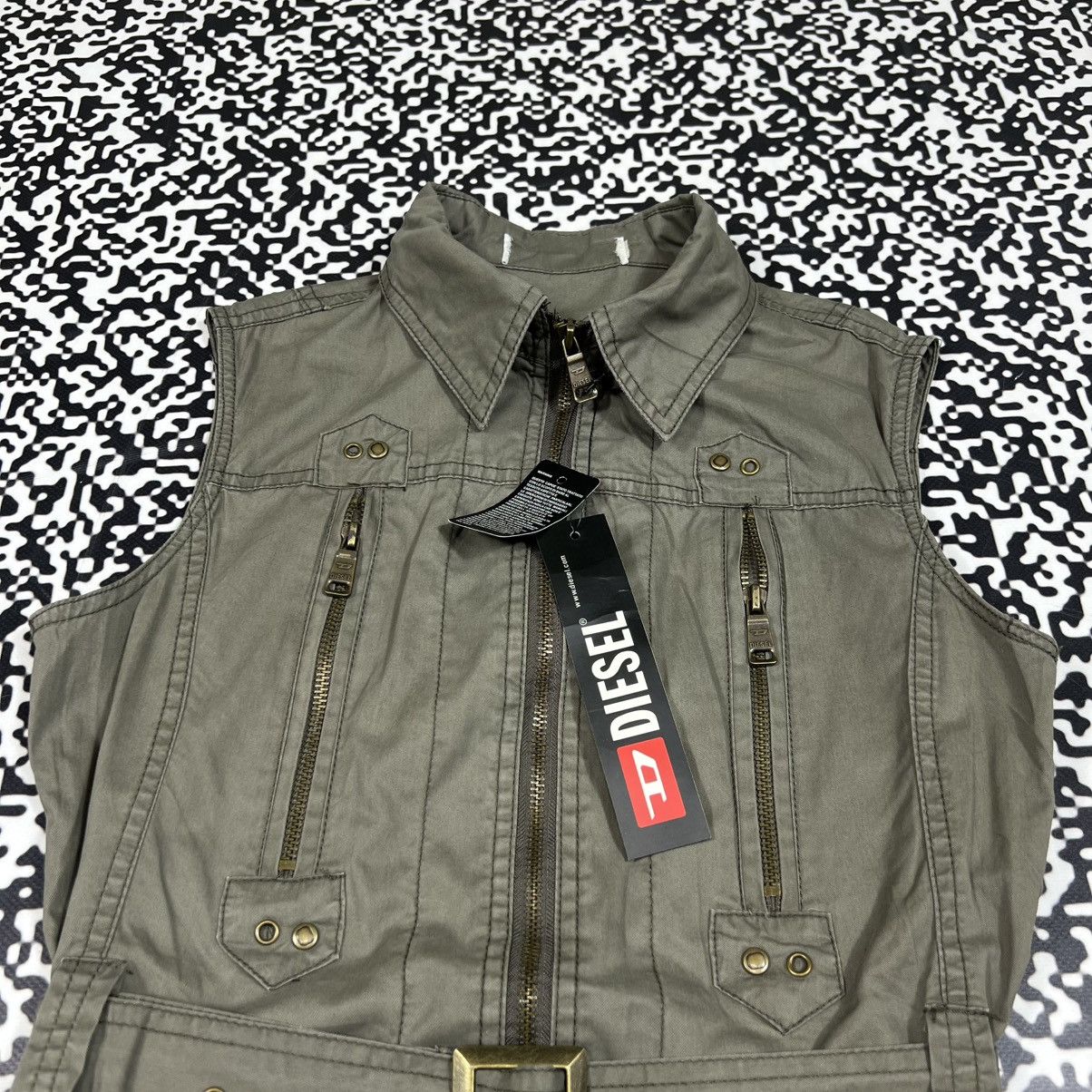Diesel Vintage Y2K Diesel Japanese Style Belted Zip Casual Dress Size S / US 4 / IT 40 - 6 Thumbnail