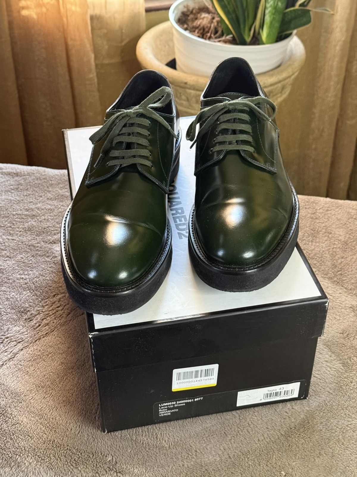 Dsquared2 Dsquared2 Bottle Green Derby Shoes 43 Size US 10 / EU 43 - 2 Thumbnail