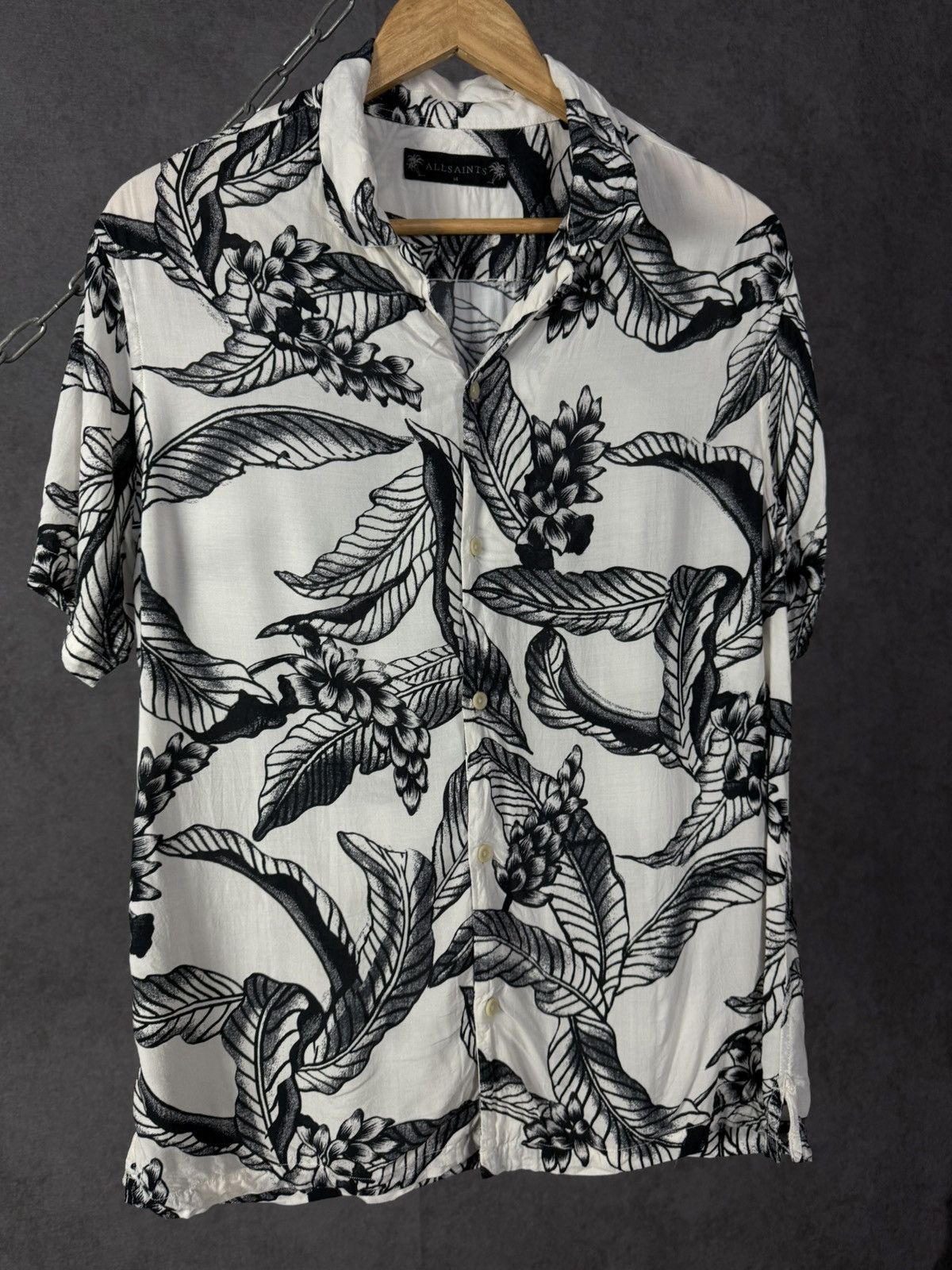 Allsaints Allsaints art crazy designer hawaiian shirt Size US M / EU 48-50 / 2 - 3 Thumbnail