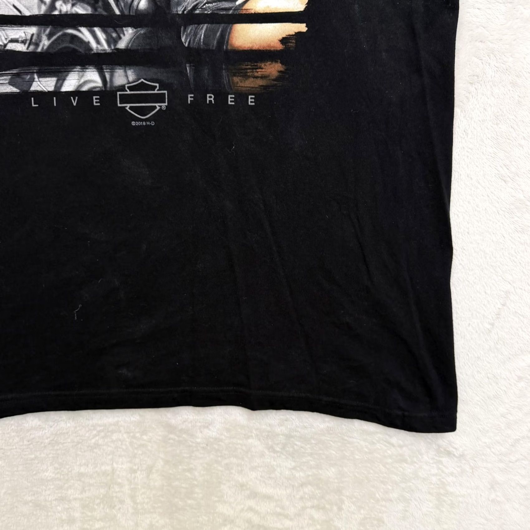 Harley Davidson VINTAGE Harley-Davidson American Dream Babe Shirt Mens XL Black War Horse Ocala Graphic Size US XL / EU 56 / 4 - 5 Thumbnail