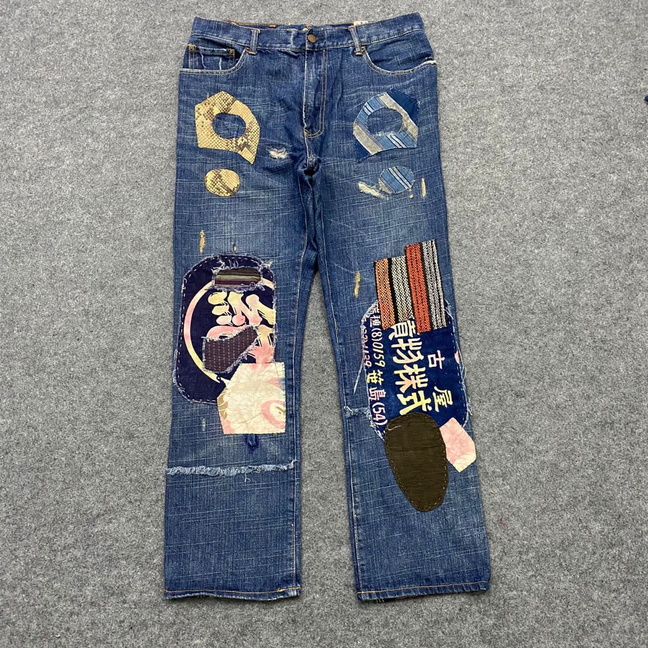 If Six Was Nine 💥Best Offer💥Vintage Ezra Fitch Patchwork Denim Size US 34 / EU 50 - 1 Thumbnail