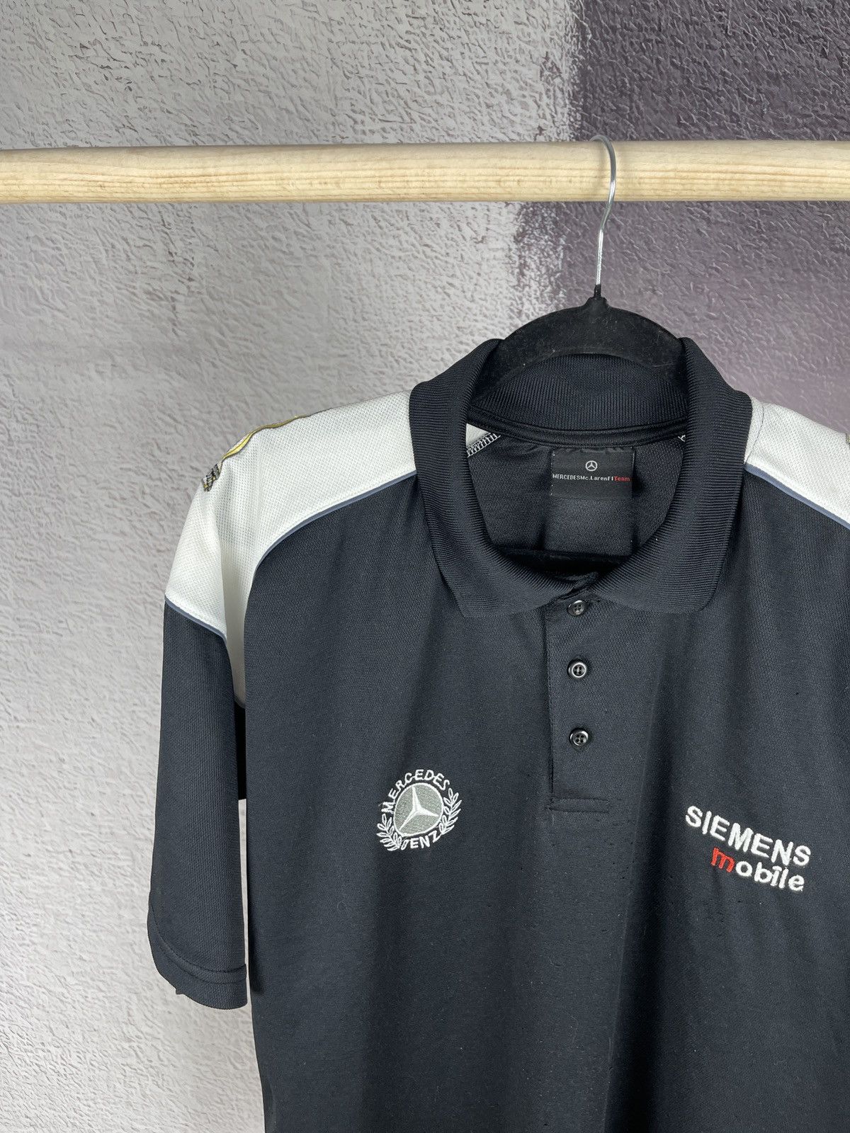 Formula 1 Mercedes McLaren F1 team Siemens Michelin polo tee shirt Size US XL / EU 56 / 4 - 3 Thumbnail