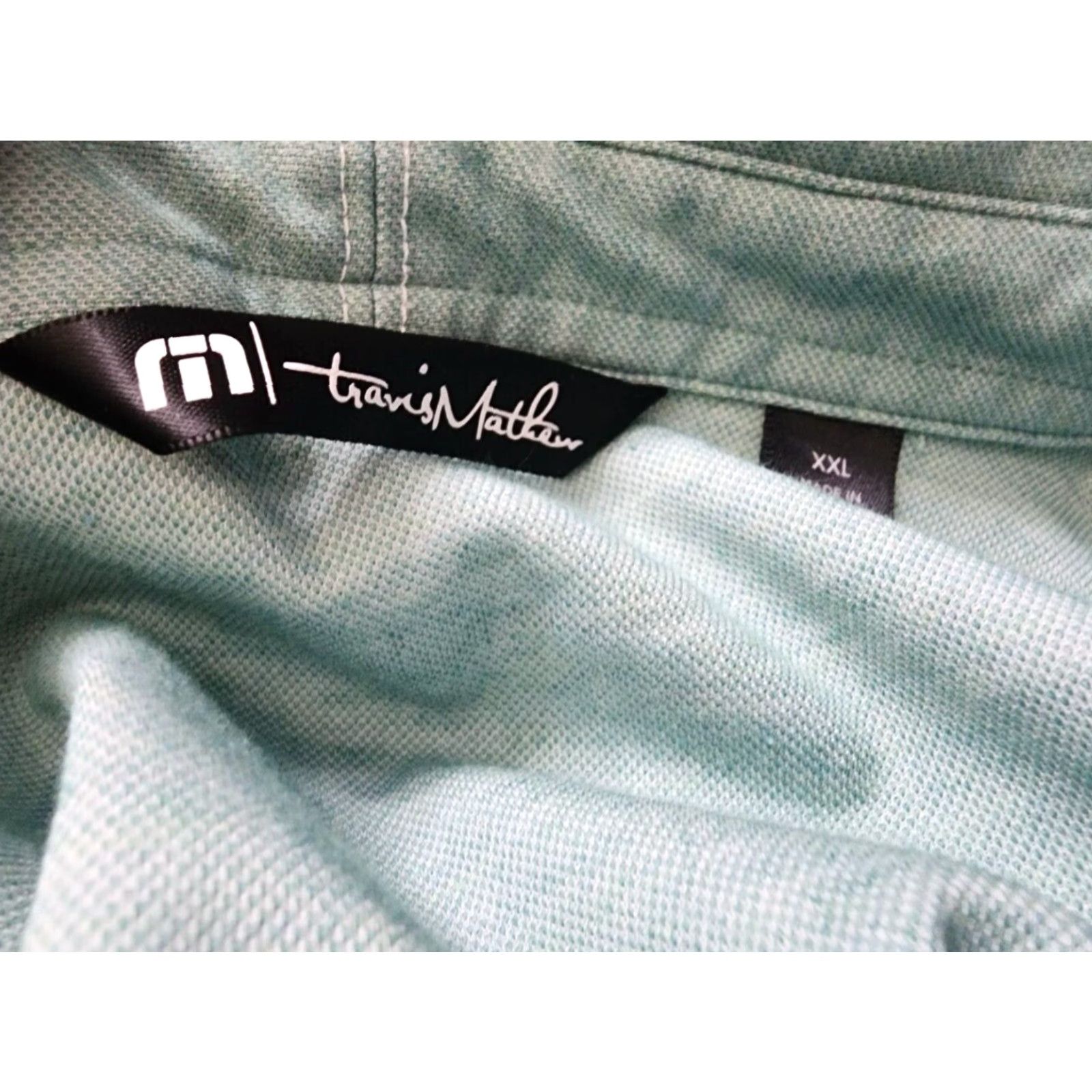TravisMathew Travis Mathew Golf Performance Polo Shirt Mens XXL Green Winter Run Challenge Size US XXL / EU 58 / 5 - 6 Thumbnail