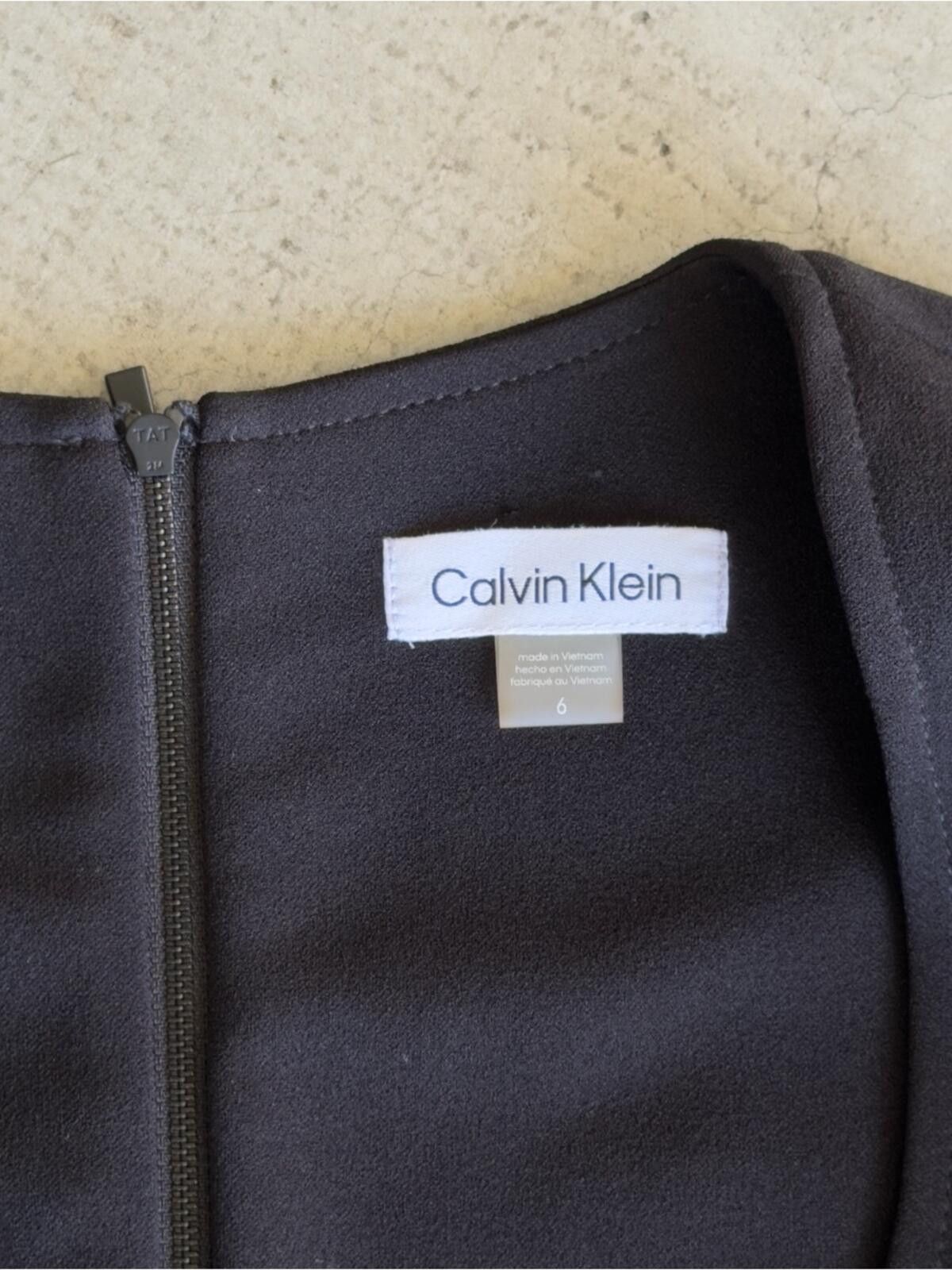 Calvin Klein Calvin Klein / Tulip Hem Sheath Dress / Black Size M / US 6-8 / IT 42-44 - 2 Thumbnail