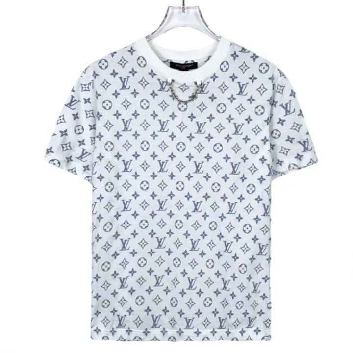Louis Vuitton Louis Vuitton 2022 White Monogram Cotton T-Shirt Size US L / EU 52-54 / 3 - 1 Thumbnail