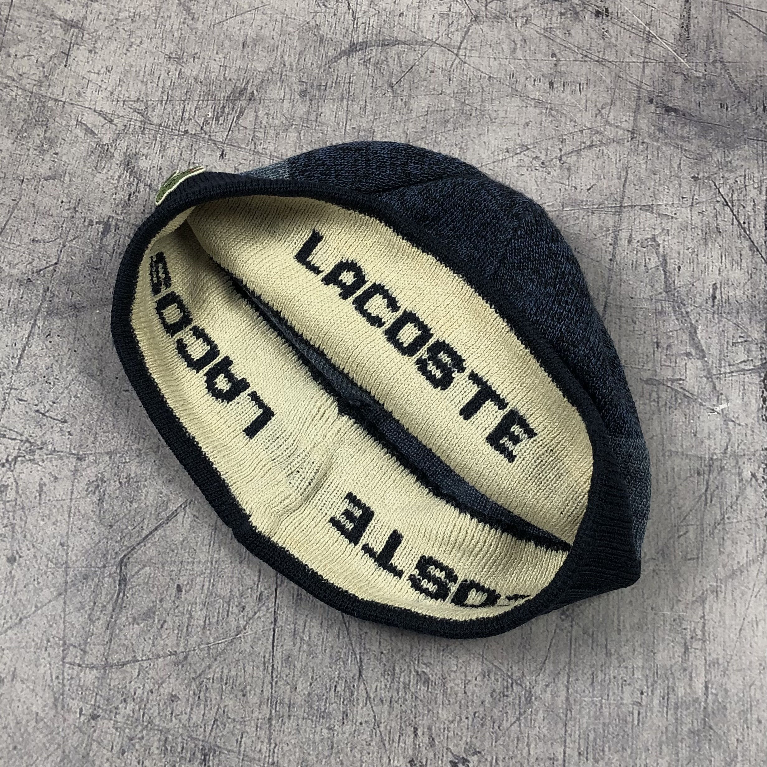 Lacoste Vintage 90s Lacoste Silk Wool Beanie Hat Size ONE SIZE - 6 Thumbnail