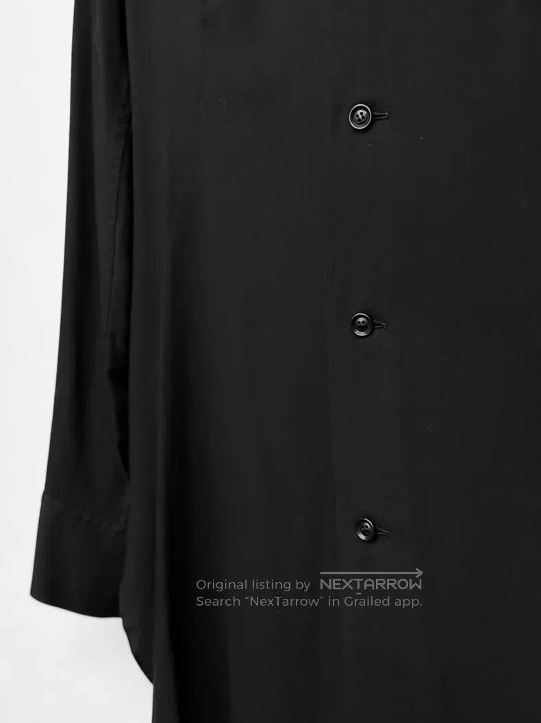 Yohji Yamamoto Yohji Yamamoto Open Neck Drape Long Sleeve Shirt Size US L / EU 52-54 / 3 - 6 Thumbnail