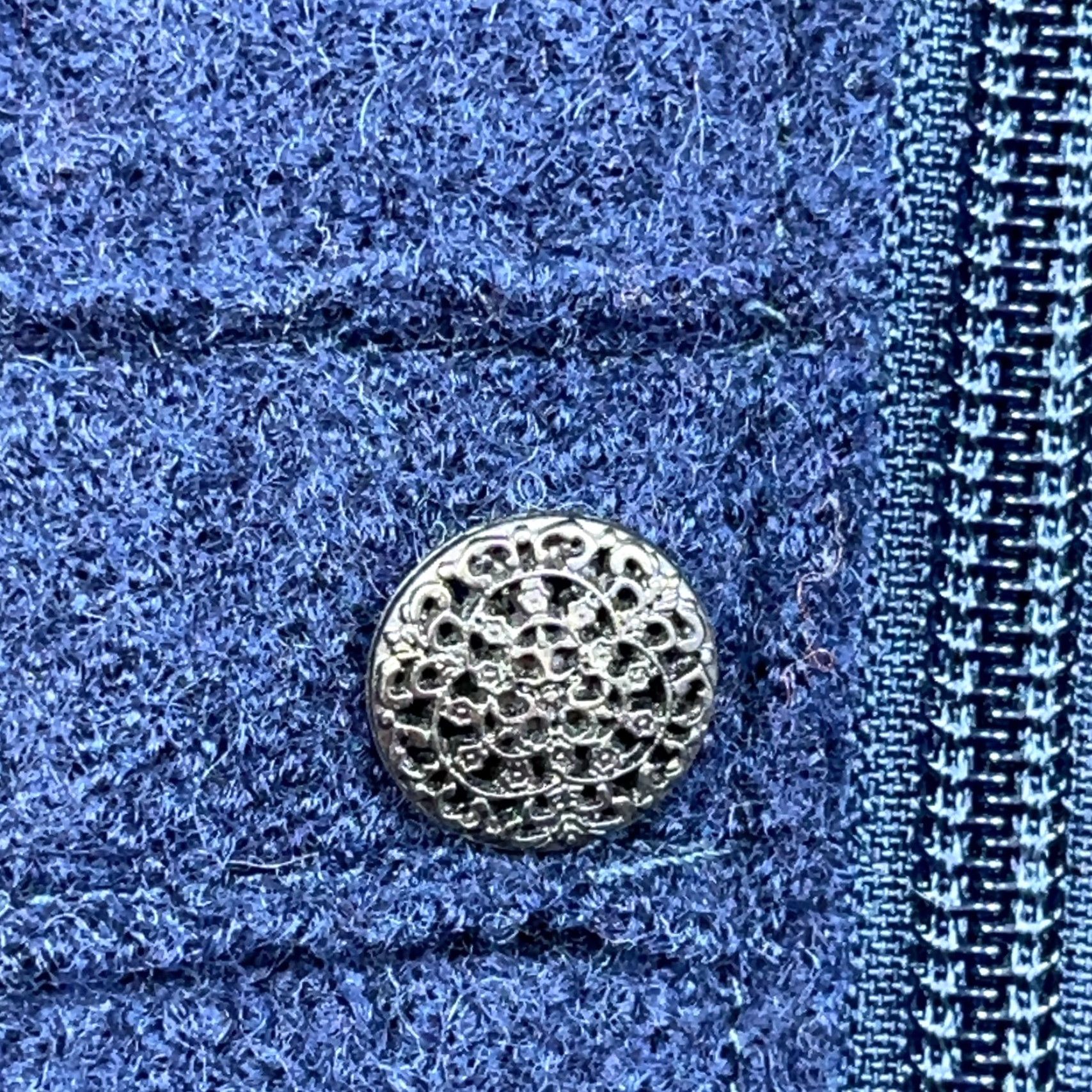 Orvis Orvis Cardigan Wool Knit Full Zip Navy Blue Women Medium Mock Neck Casual Fall Winter All Seasons Regular Knit Style Size M / US 6-8 / IT 42-44 - 4 Thumbnail