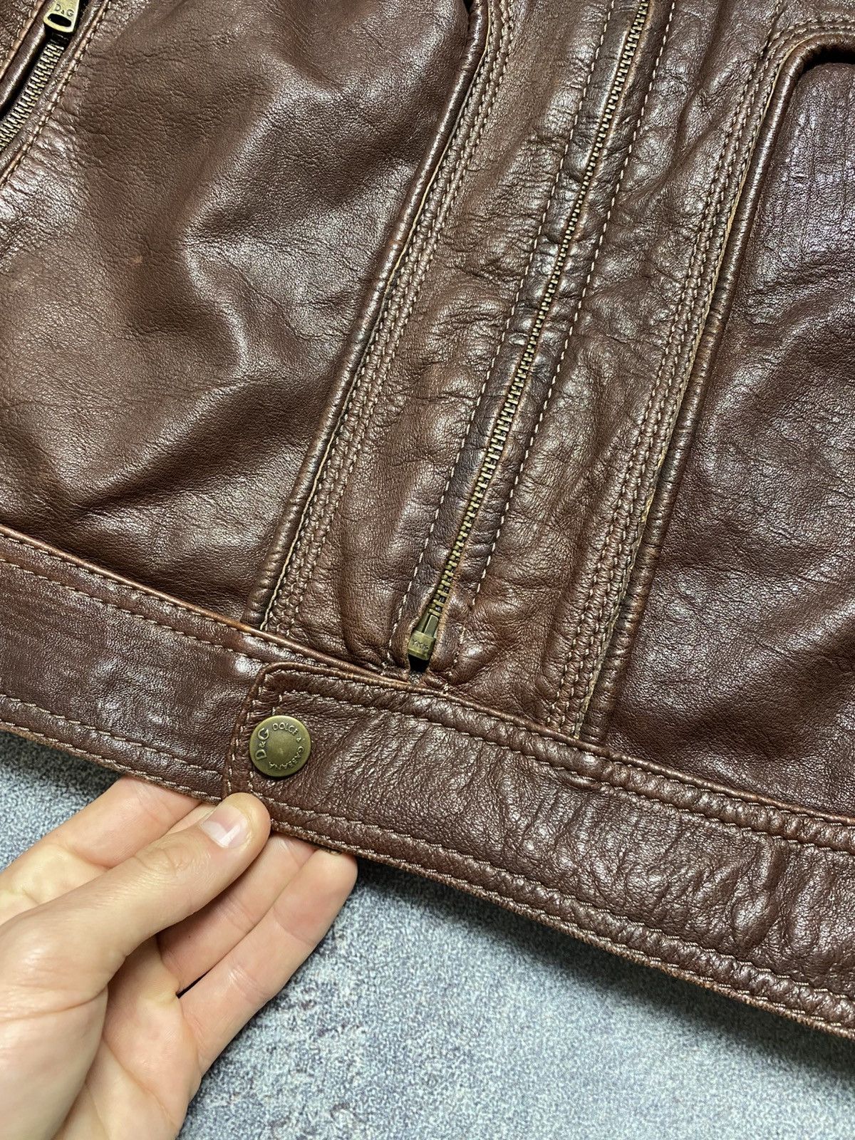 Dolce & Gabbana Dolce gabbana leather jacket mens Size US L / EU 52-54 / 3 - 9 Thumbnail