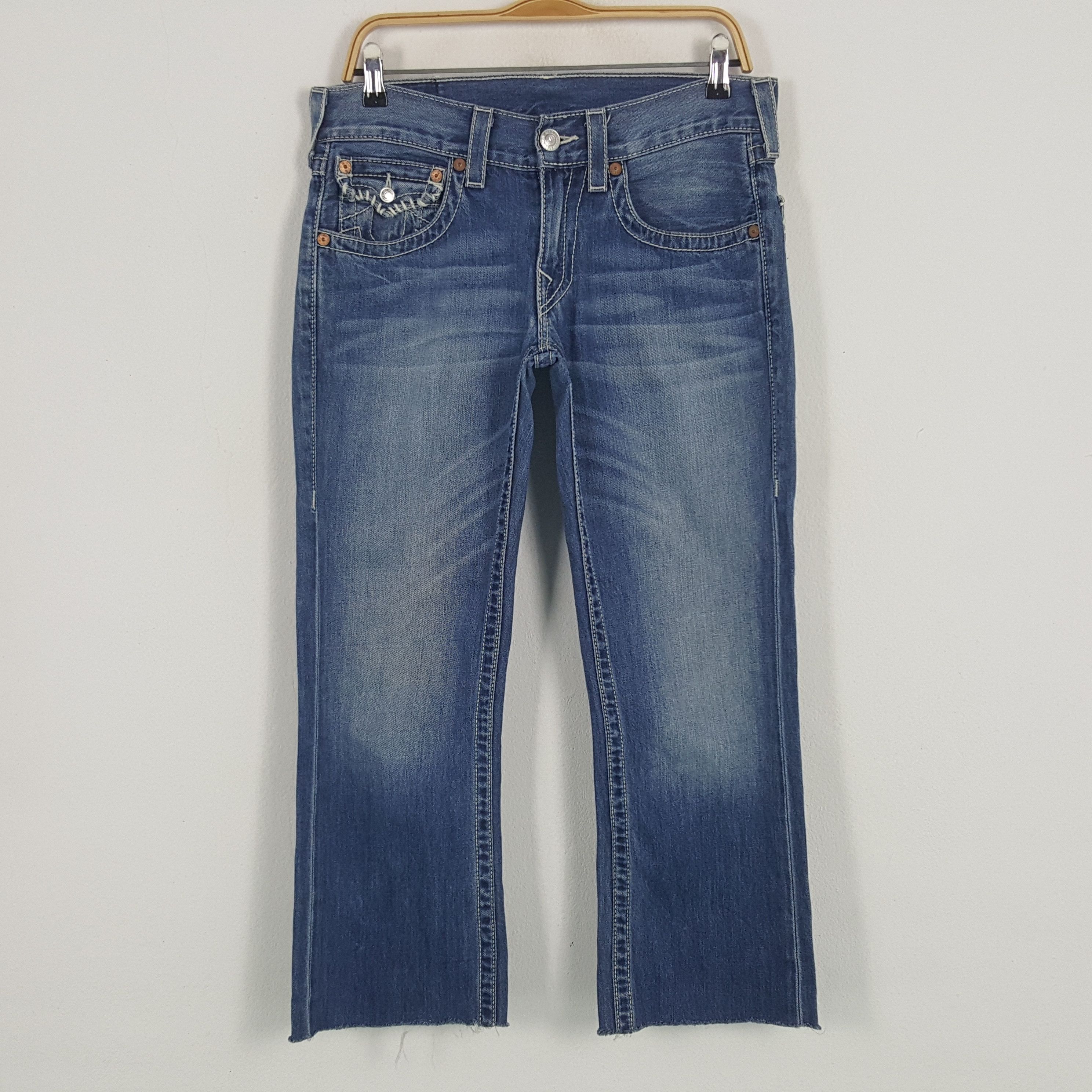 True Religion × Vintage Vintage True Religion BOOT CUT USA Denim Jeans Size 32" / US 10 / IT 46 - 1 Thumbnail