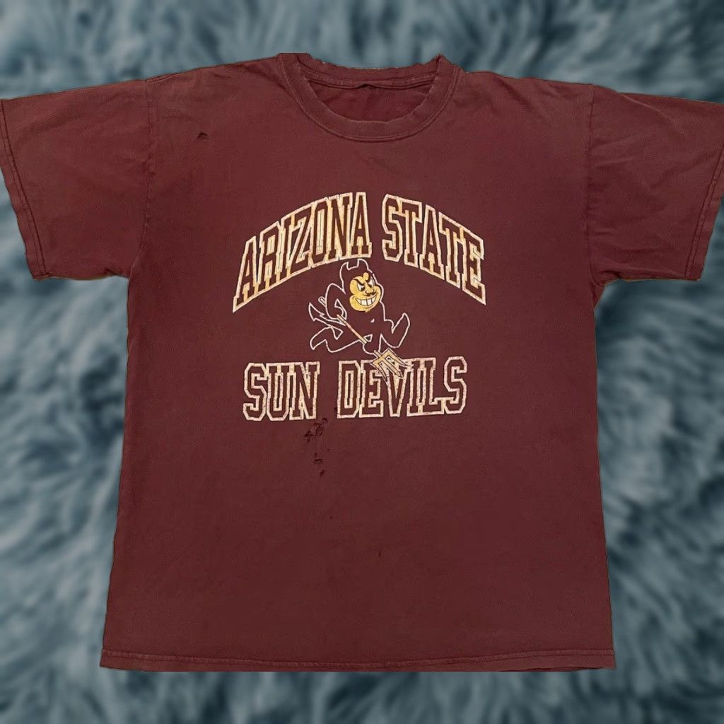 Vintage VINTAGE ASU Sun Devils T-Shirt S Red 90s Grunge Arizona State University PE College Sports Vintage Shirt Mens Size US S / EU 44-46 / 1 - 1 Thumbnail